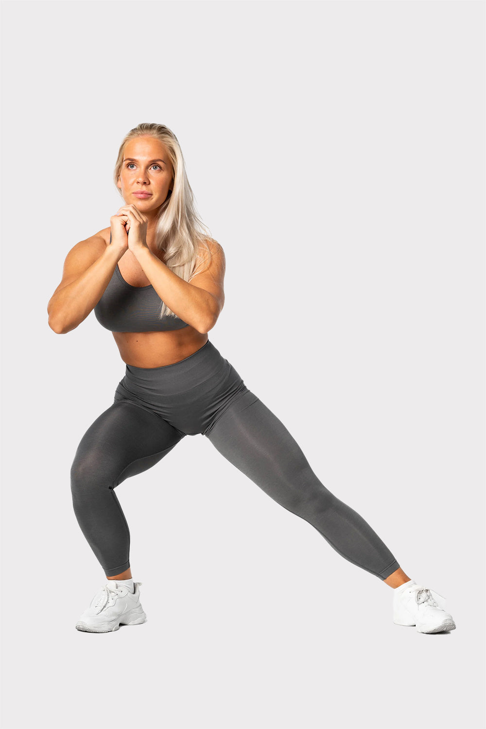 R Prime Scrunch Tights - Grey - workoutbrands.com