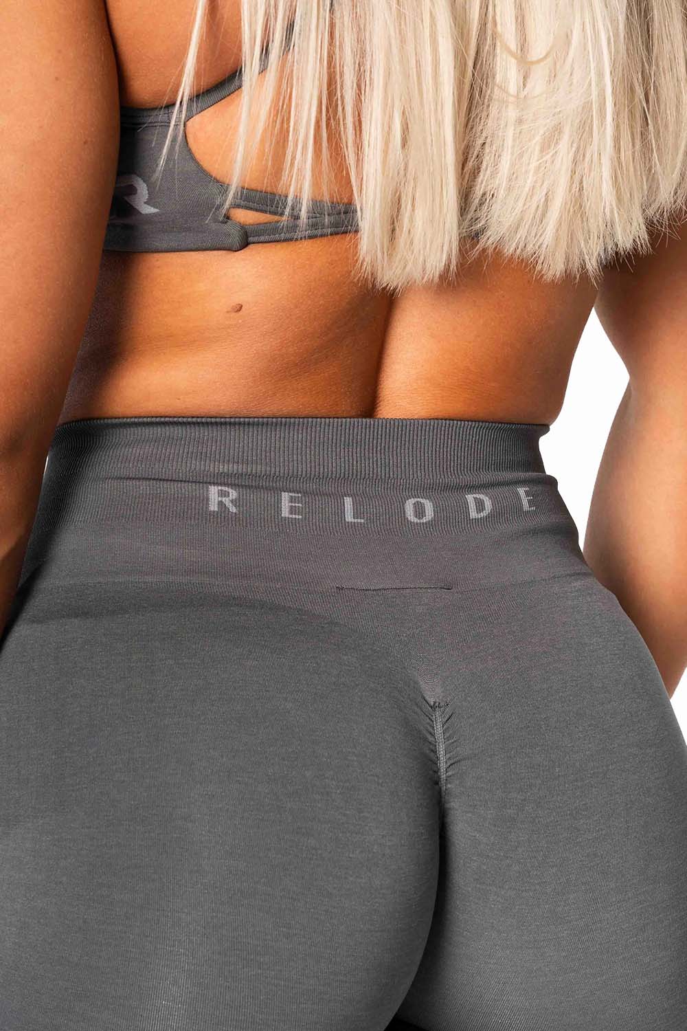 R Prime Scrunch Tights - Grey - workoutbrands.com