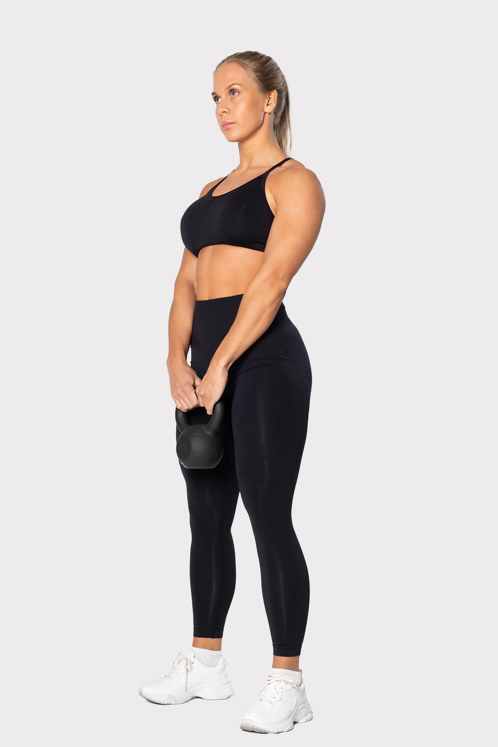 R Prime Seamless Tights - Black - workoutbrands.com
