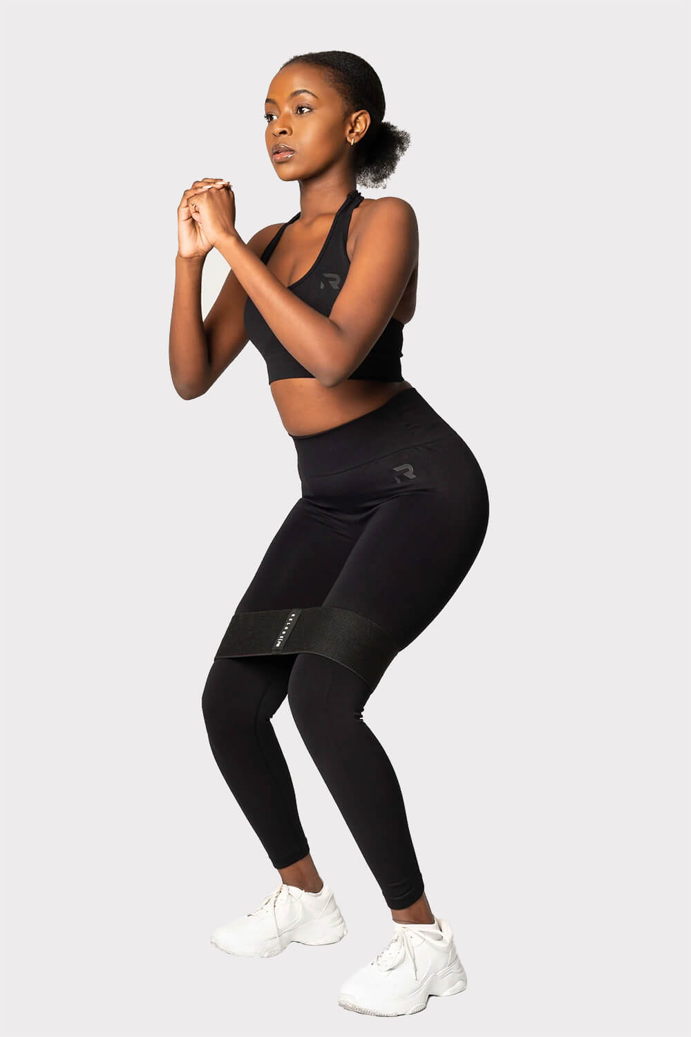 R Radiant Scrunch Tights - Black - workoutbrands.com