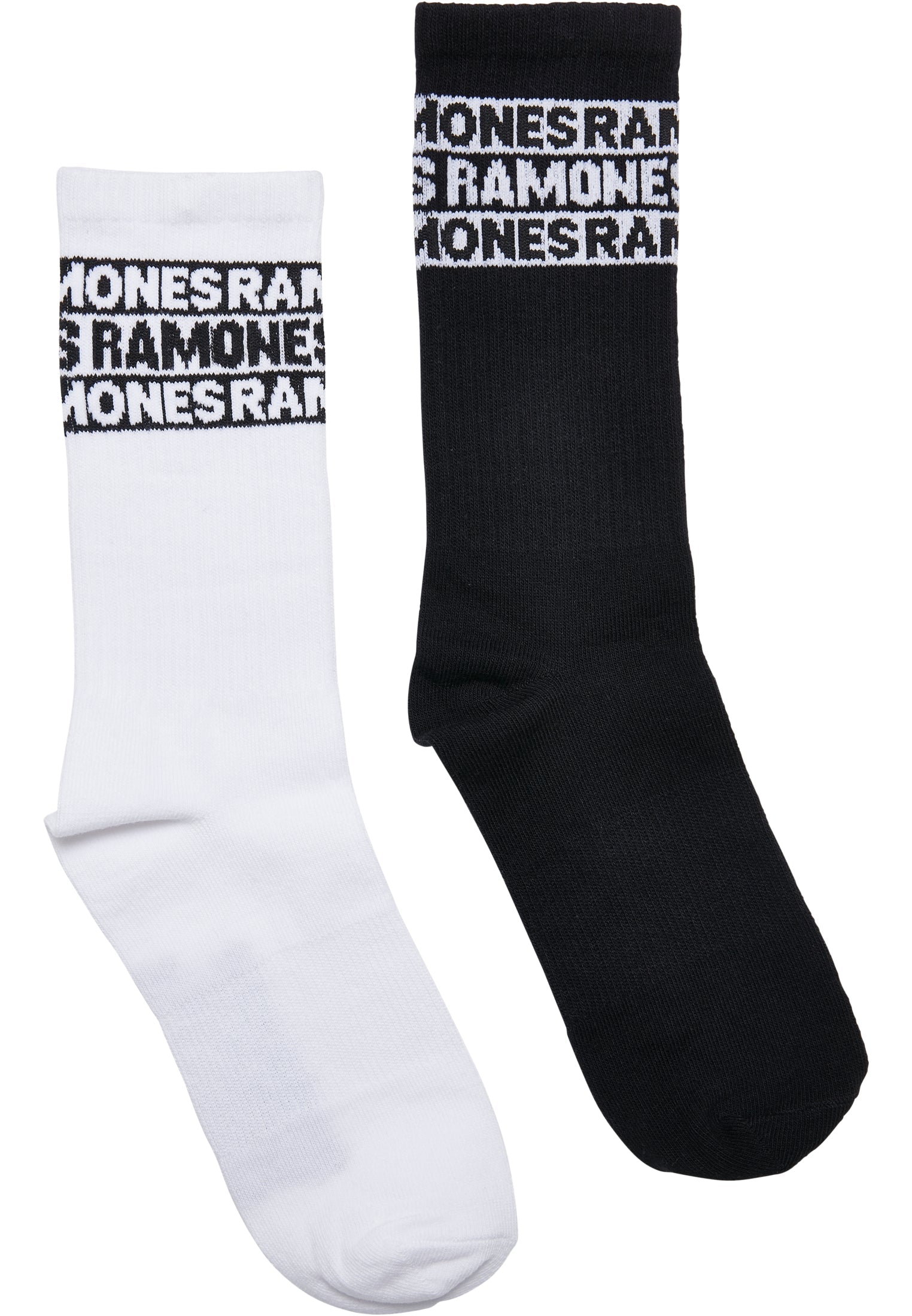 Ramones Skull Socks 2-Pack black/white 35-38 - workoutbrands.com