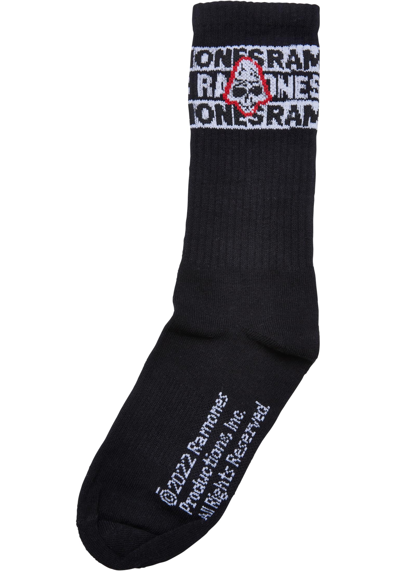 Ramones Skull Socks 2-Pack black/white 35-38 - workoutbrands.com