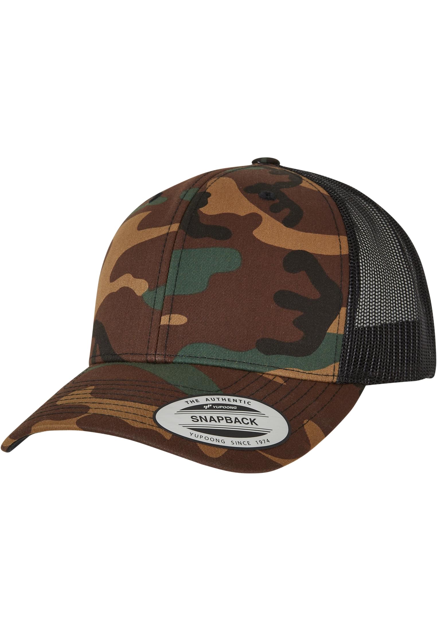 Retro Trucker Camo Snapback One Size - workoutbrands.com