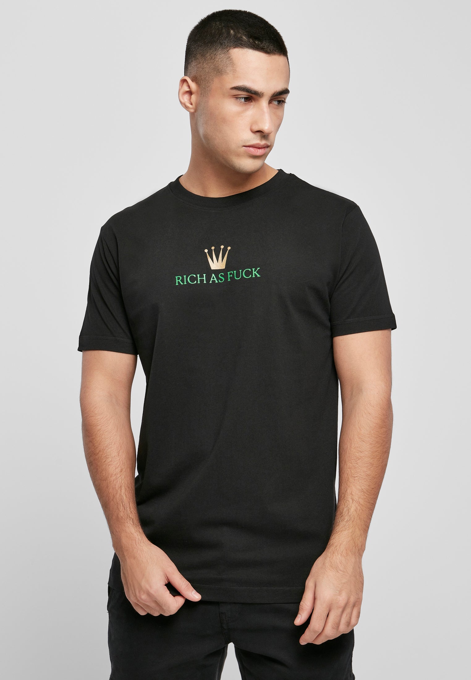 Rich As Fuck Tee black XXL - workoutbrands.com