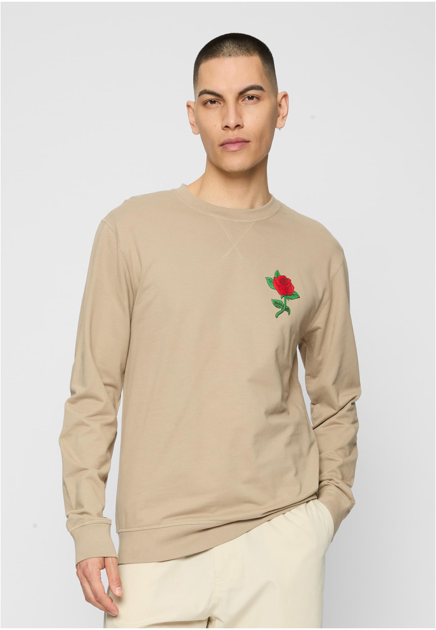 Rose Crewneck darksand XS - workoutbrands.com