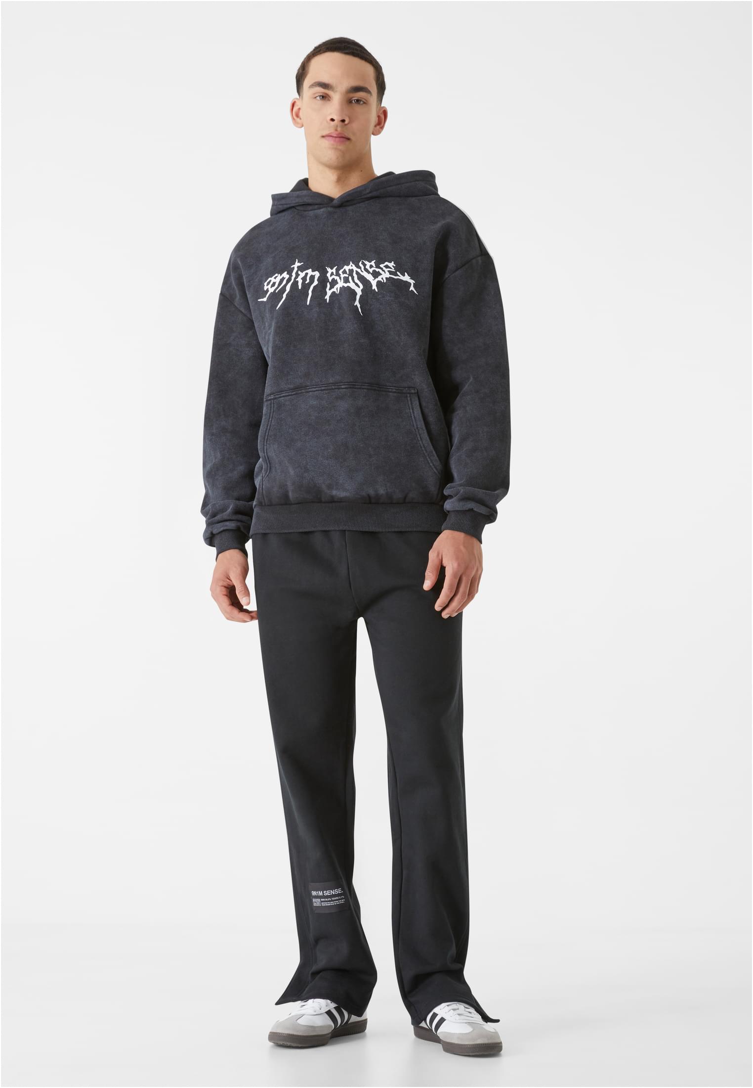 Sense Goth Print Hoodie Washed