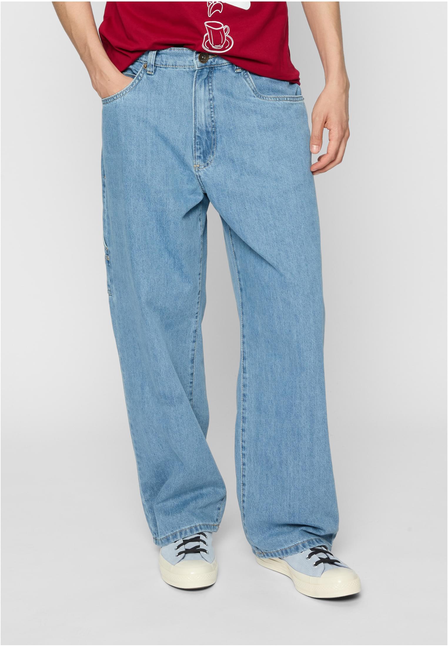 Pantaloni in denim Southpole retrò blu medio 38