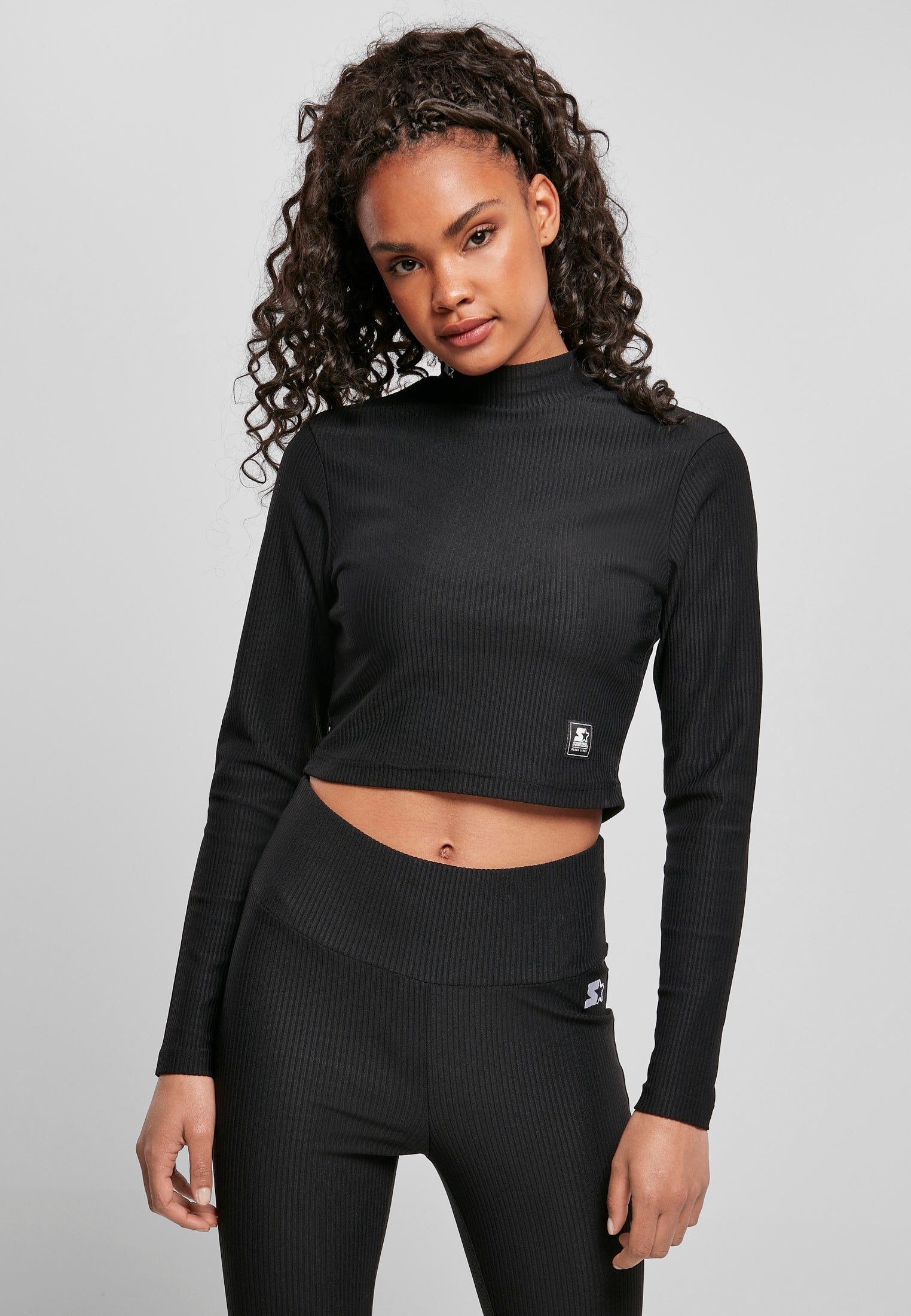 SBL Starter Cropped Stretch Rib Turtleneck Longsleeve