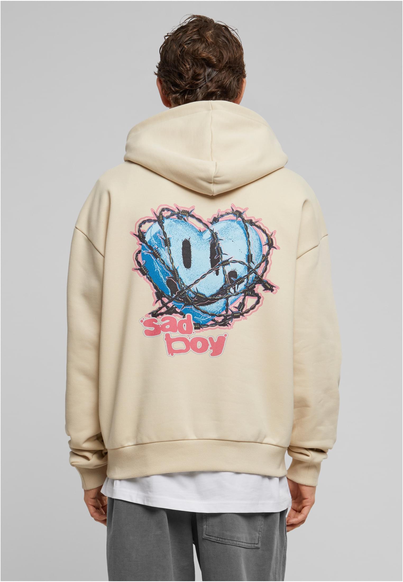 Sad Boy Ultra Heavy Oversize Hoodie sand XXL - workoutbrands.com