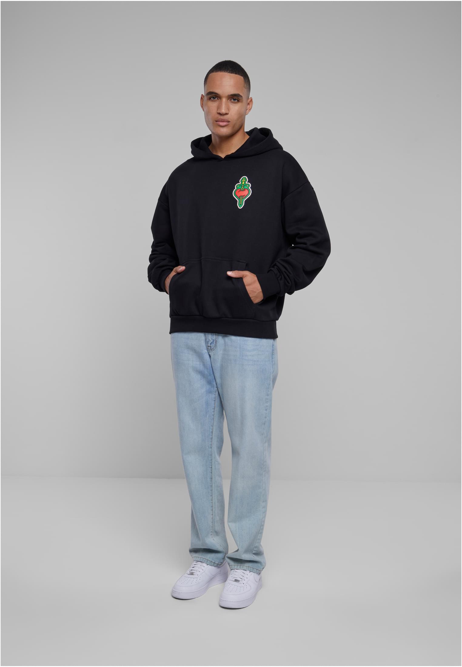 Santa Monica Heavy Oversize Hoody black XXL - workoutbrands.com