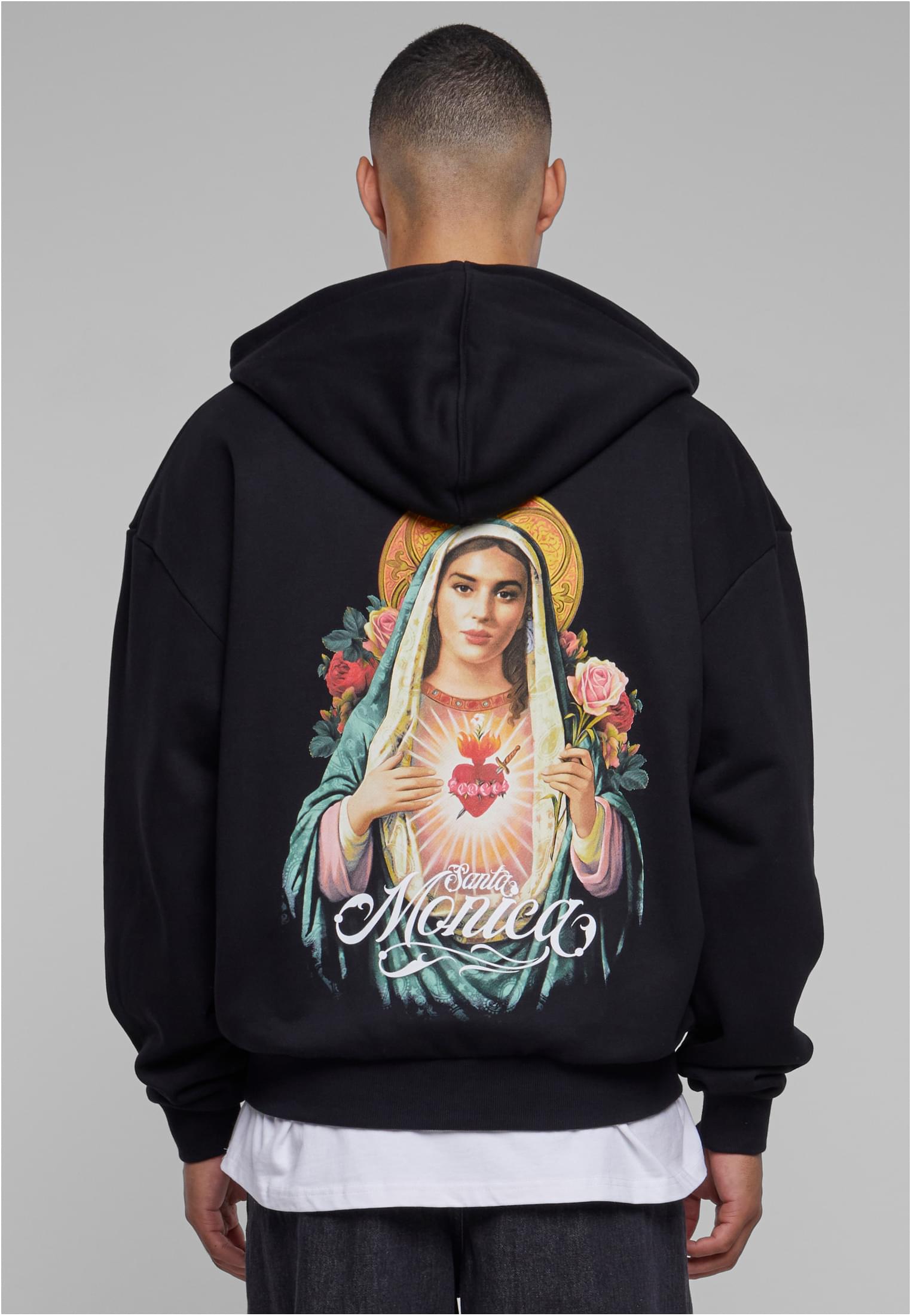 Santa Monica Heavy Oversize Zip Hoody black XXL - workoutbrands.com