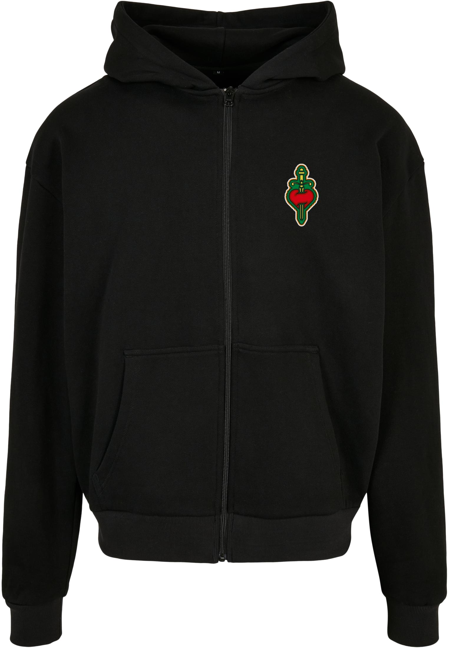 Santa Monica Heavy Oversize Zip Hoody black XXL - workoutbrands.com