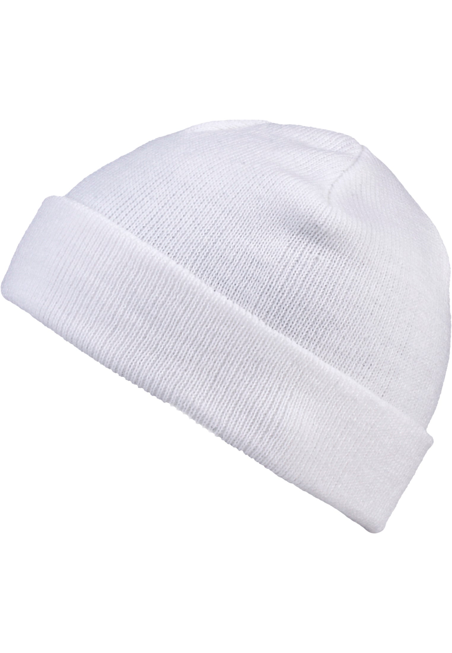 Short Cuff Knit Beanie white one size - workoutbrands.com