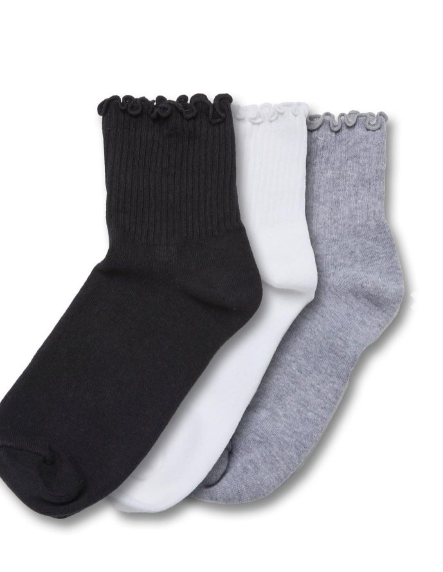 UC Ruffle Socks 3-Pack