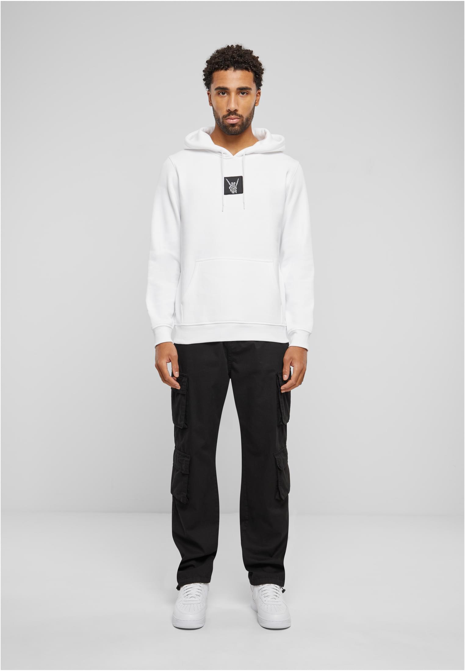 Skelett Patch Hoody white XXL - workoutbrands.com
