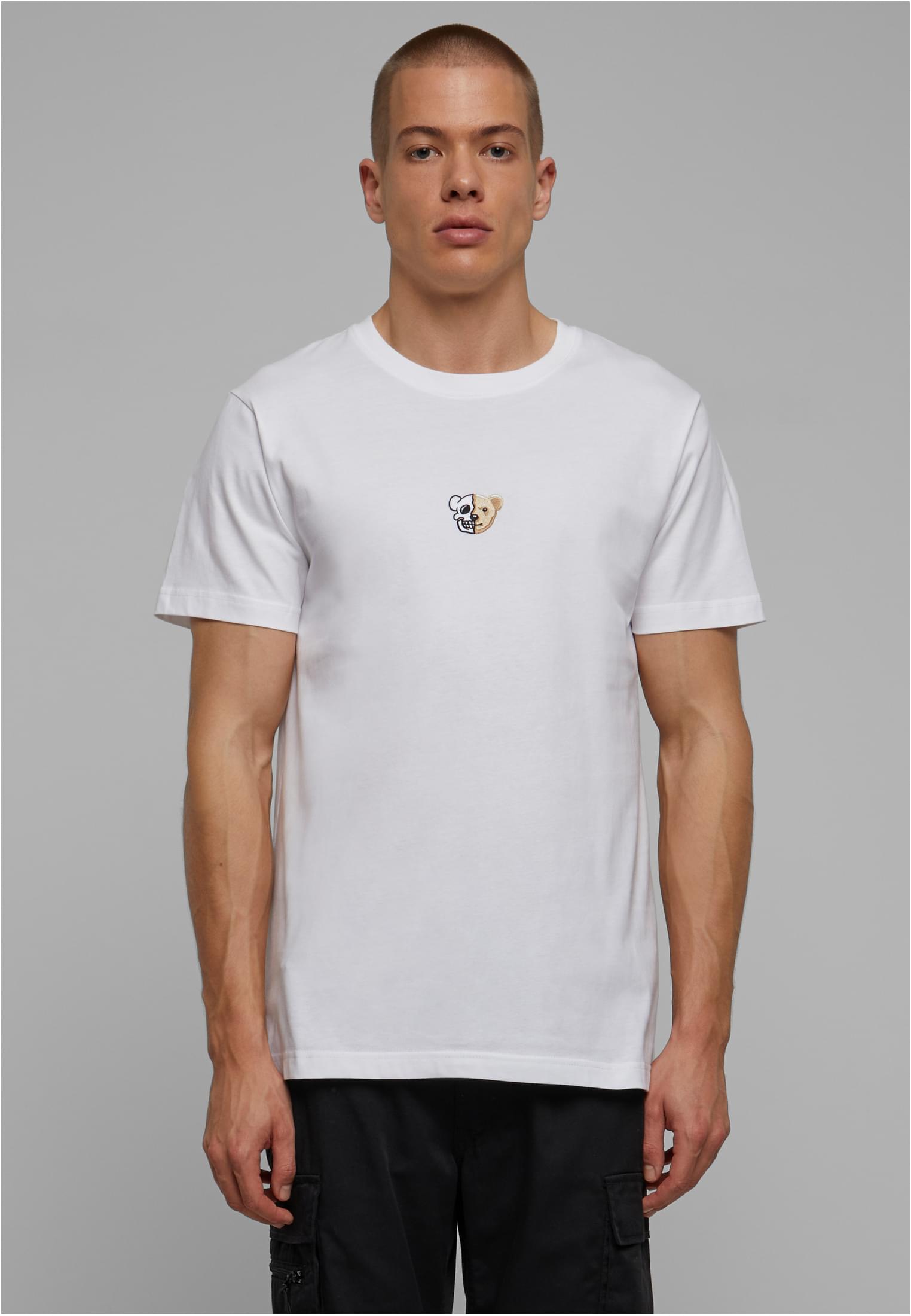Skull Bear EMB Tee white XXL - workoutbrands.com