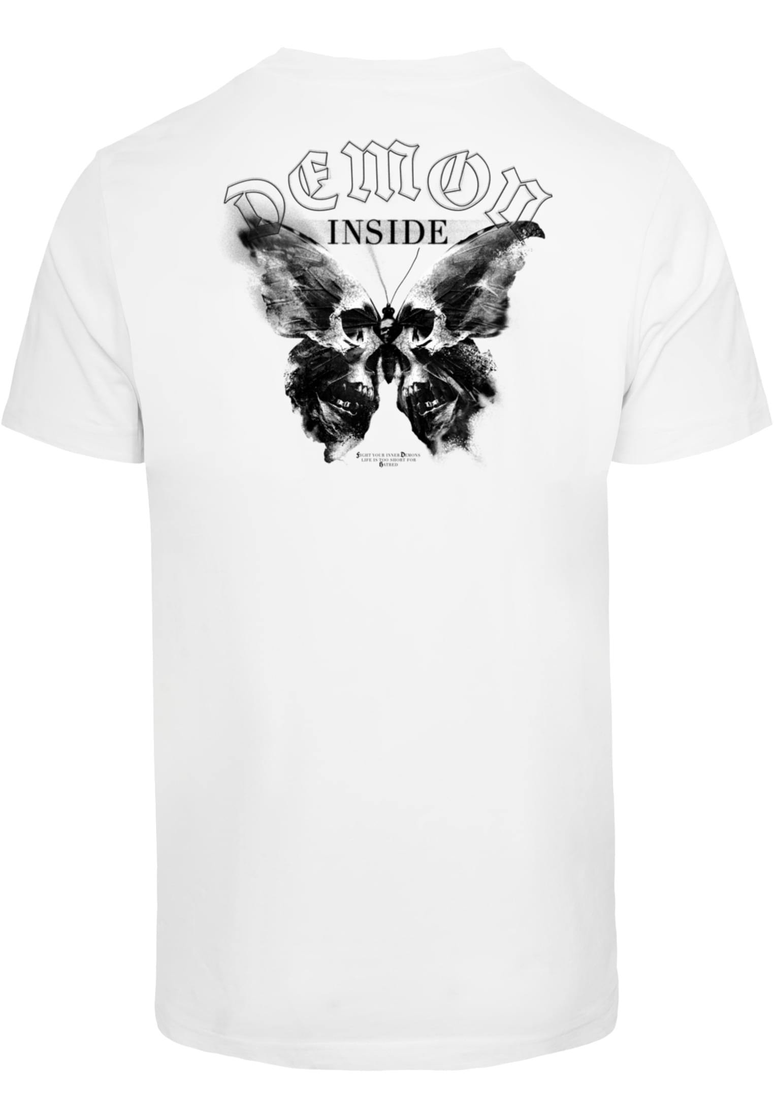 Skull Butterfly Tee white XXL - workoutbrands.com