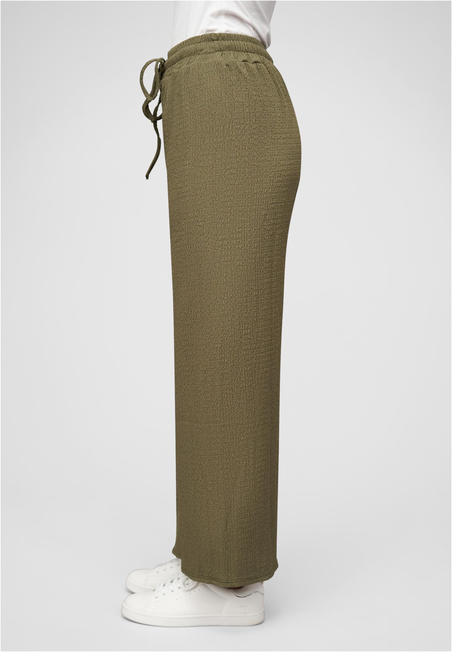 Sommerhose mit weitem Schnitt und Strukturstoff KH XS - workoutbrands.com