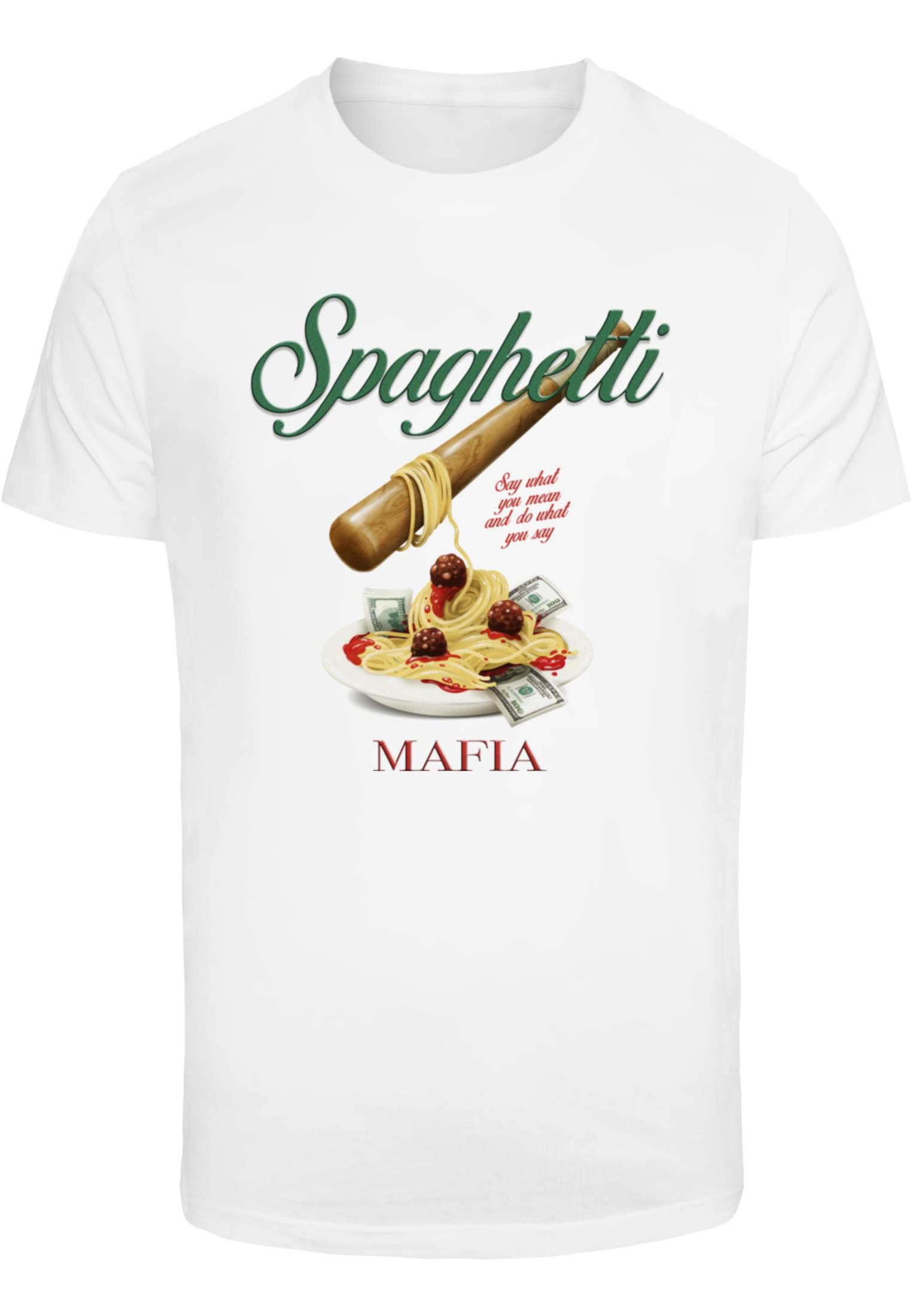 Spaghetti Mafia Tee white XXL - workoutbrands.com