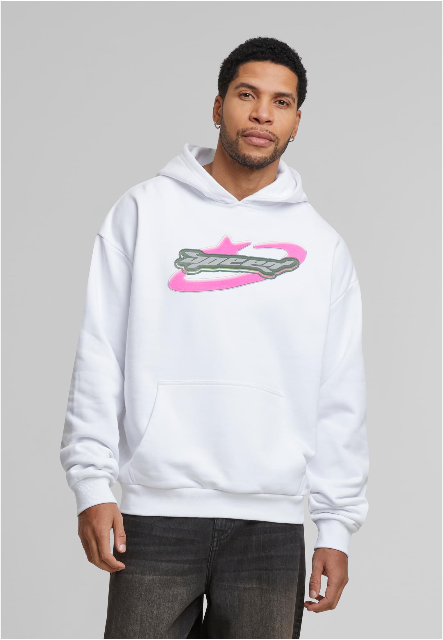 Speed Logo Hoodie white XXL - workoutbrands.com