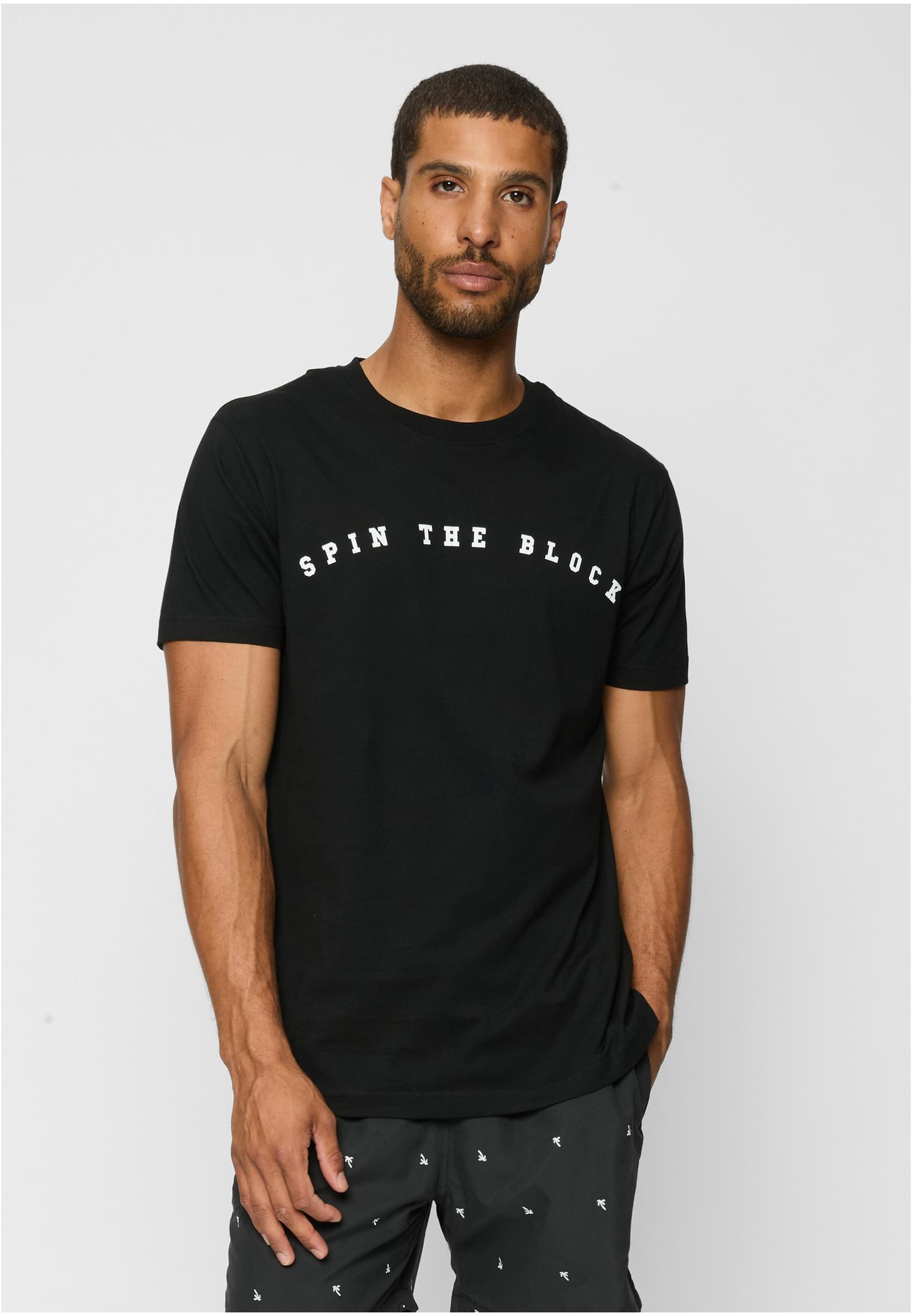 Spin the Block Tee black XXL - workoutbrands.com
