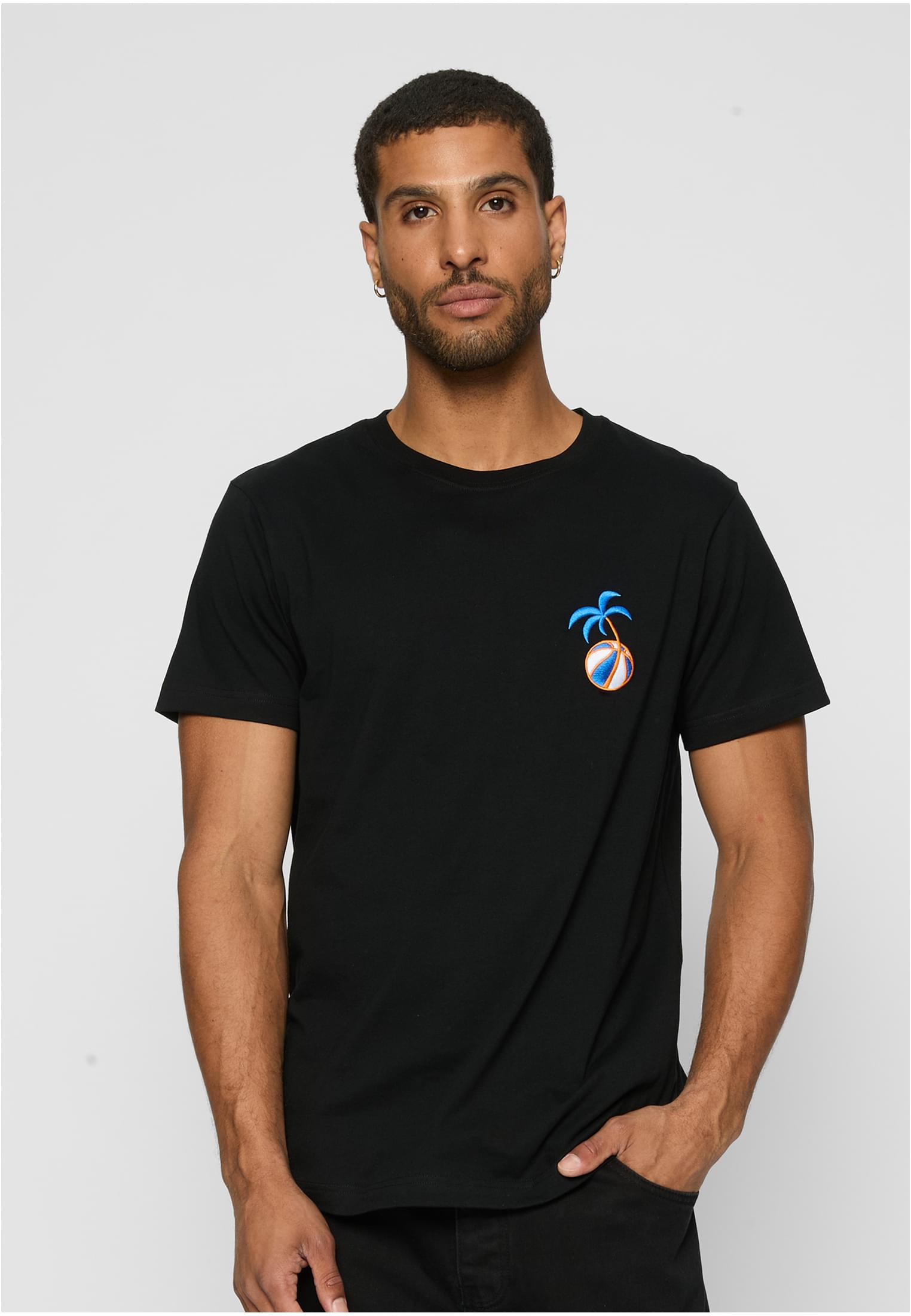 Summer Basketball Tee EMB black XXL - workoutbrands.com