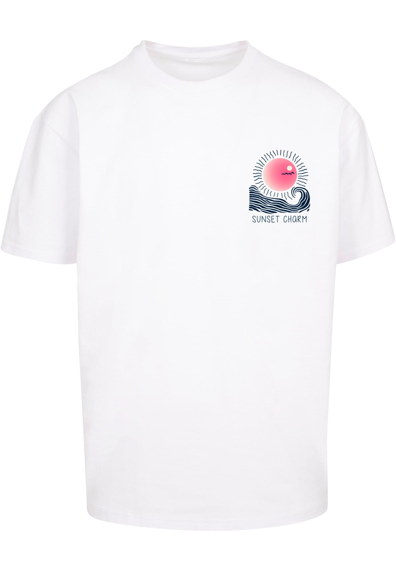 Sunset Charm Oversized T-shirt violablue XXL - workoutbrands.com