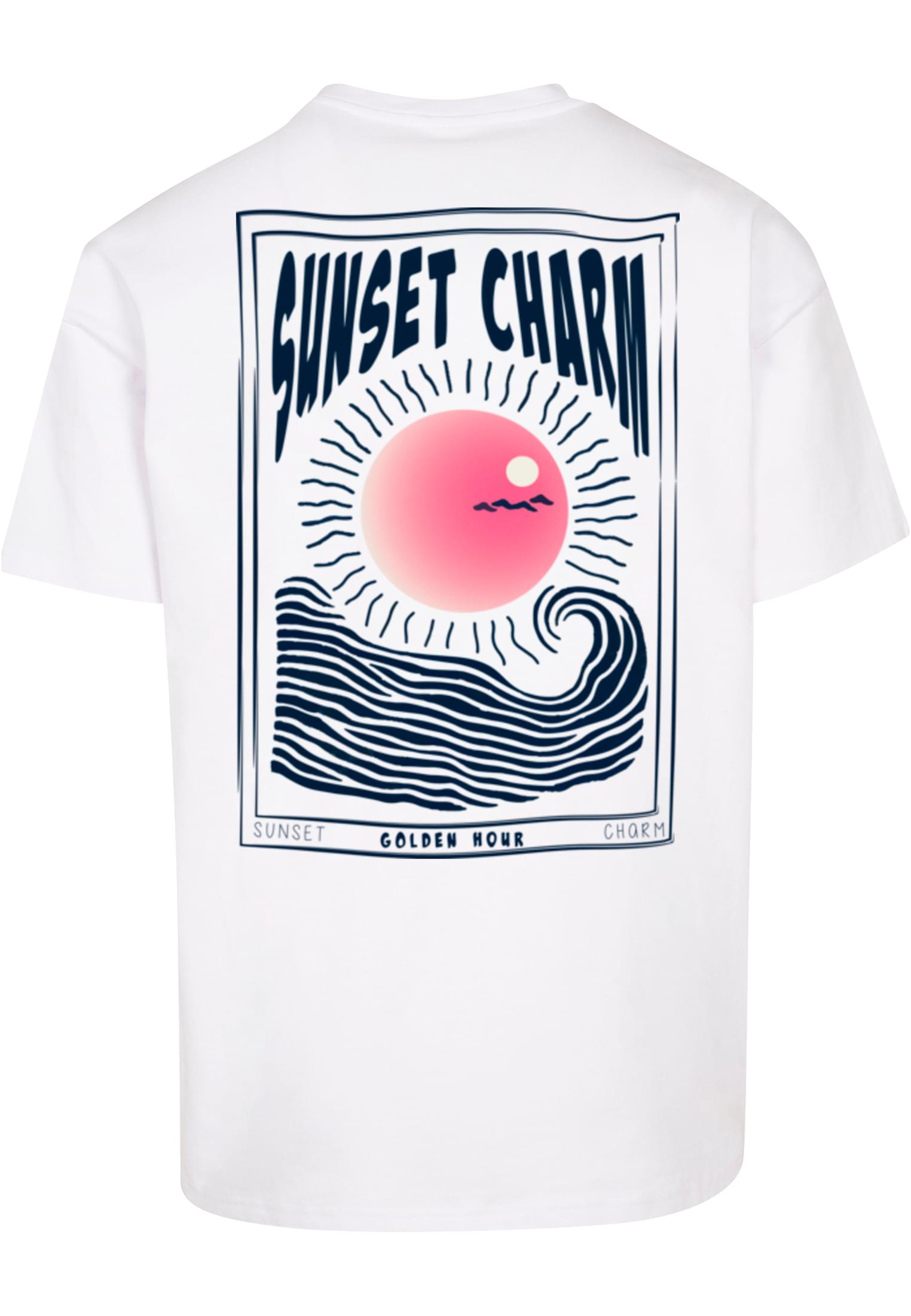 Sunset Charm Oversized T-shirt violablue XXL - workoutbrands.com
