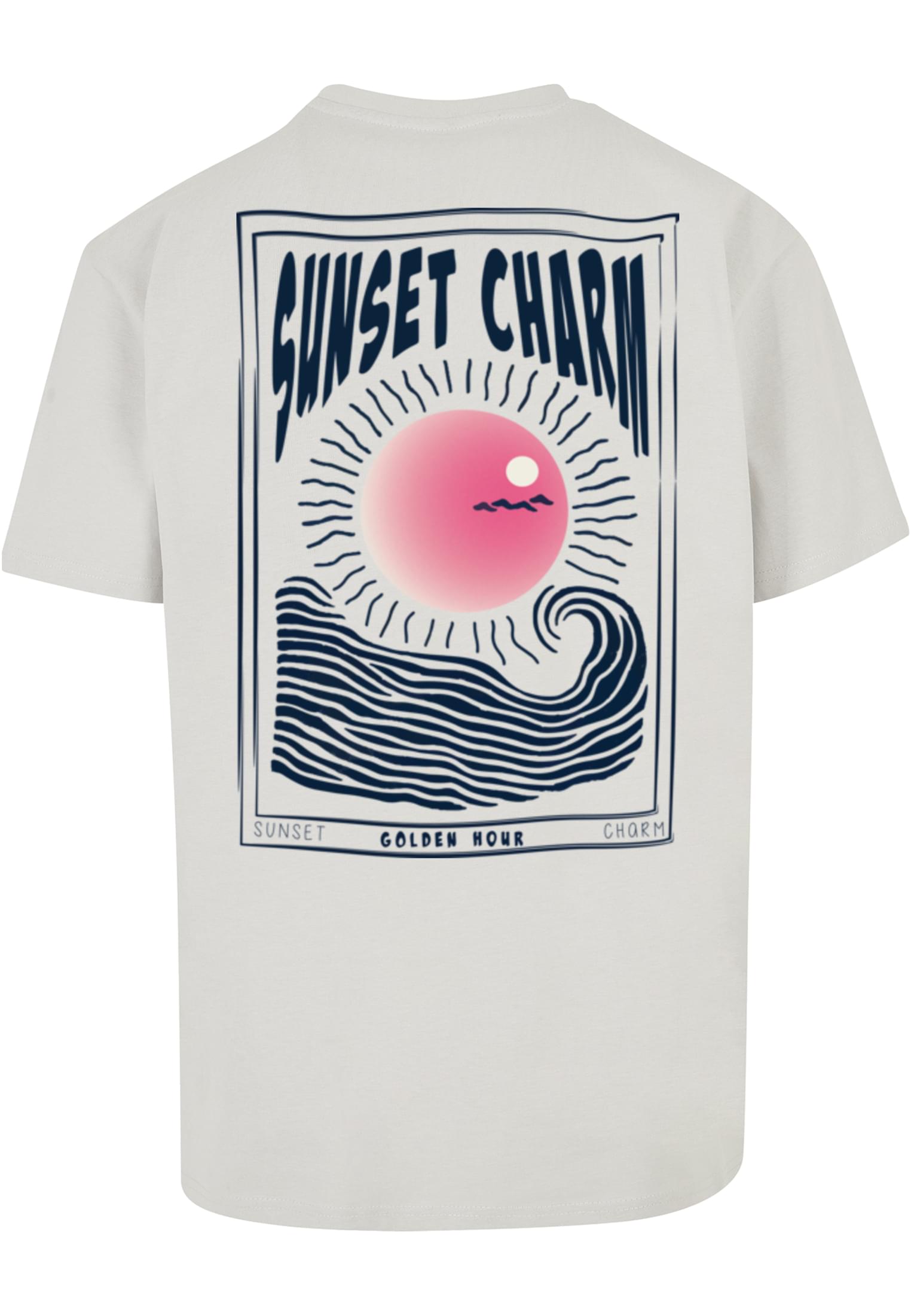 Sunset Charm Oversized T-shirt violablue XXL - workoutbrands.com