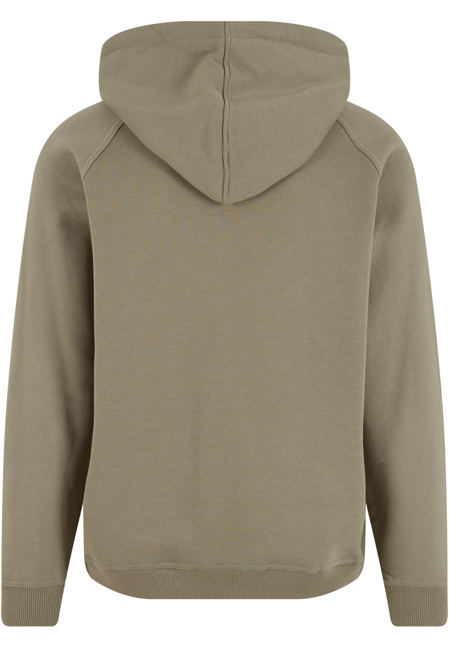 Baksidan av en ljusgrön UC Blank Hoody för herr.