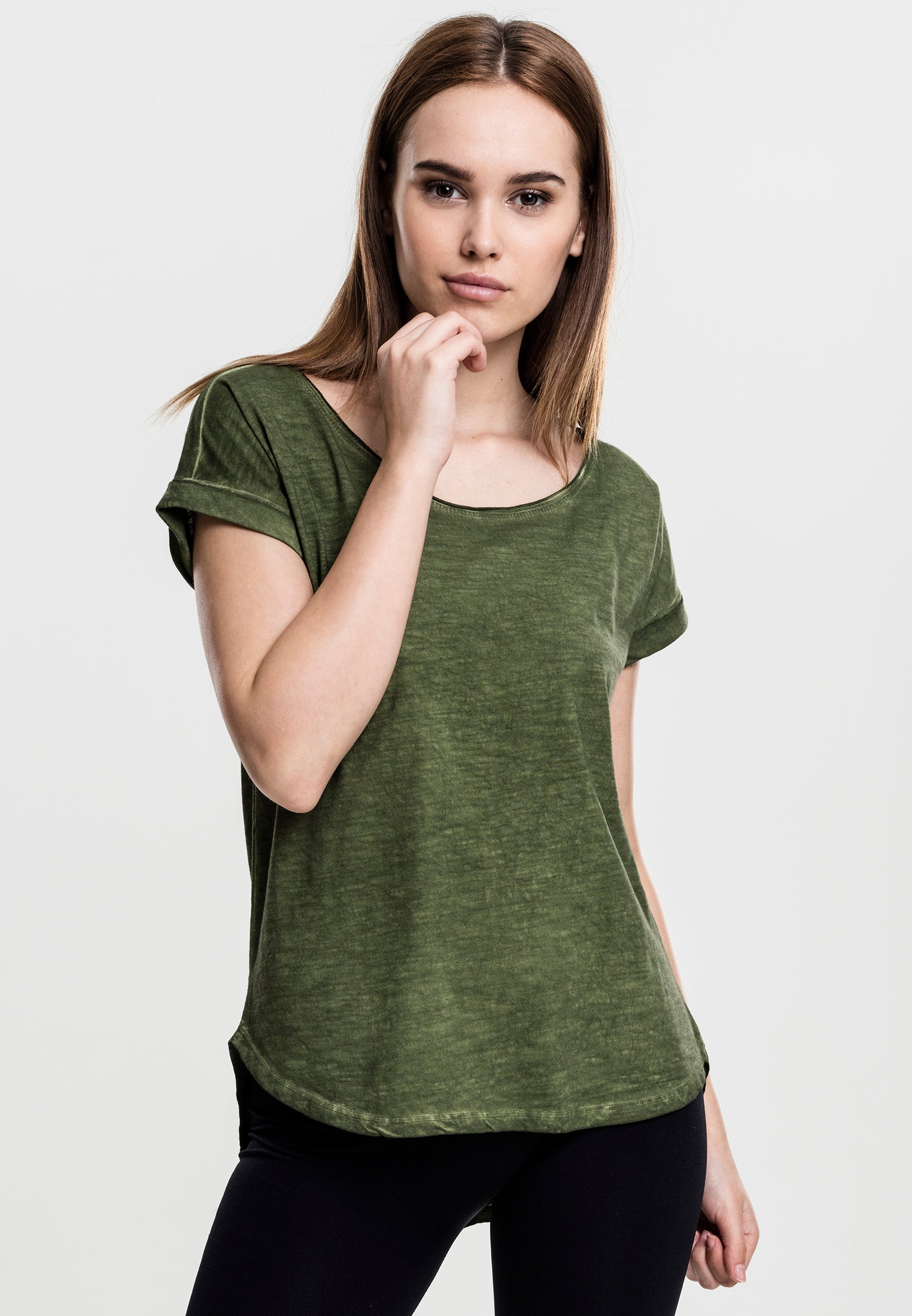 T-shirt UC Long Back Shaped Spray Dye