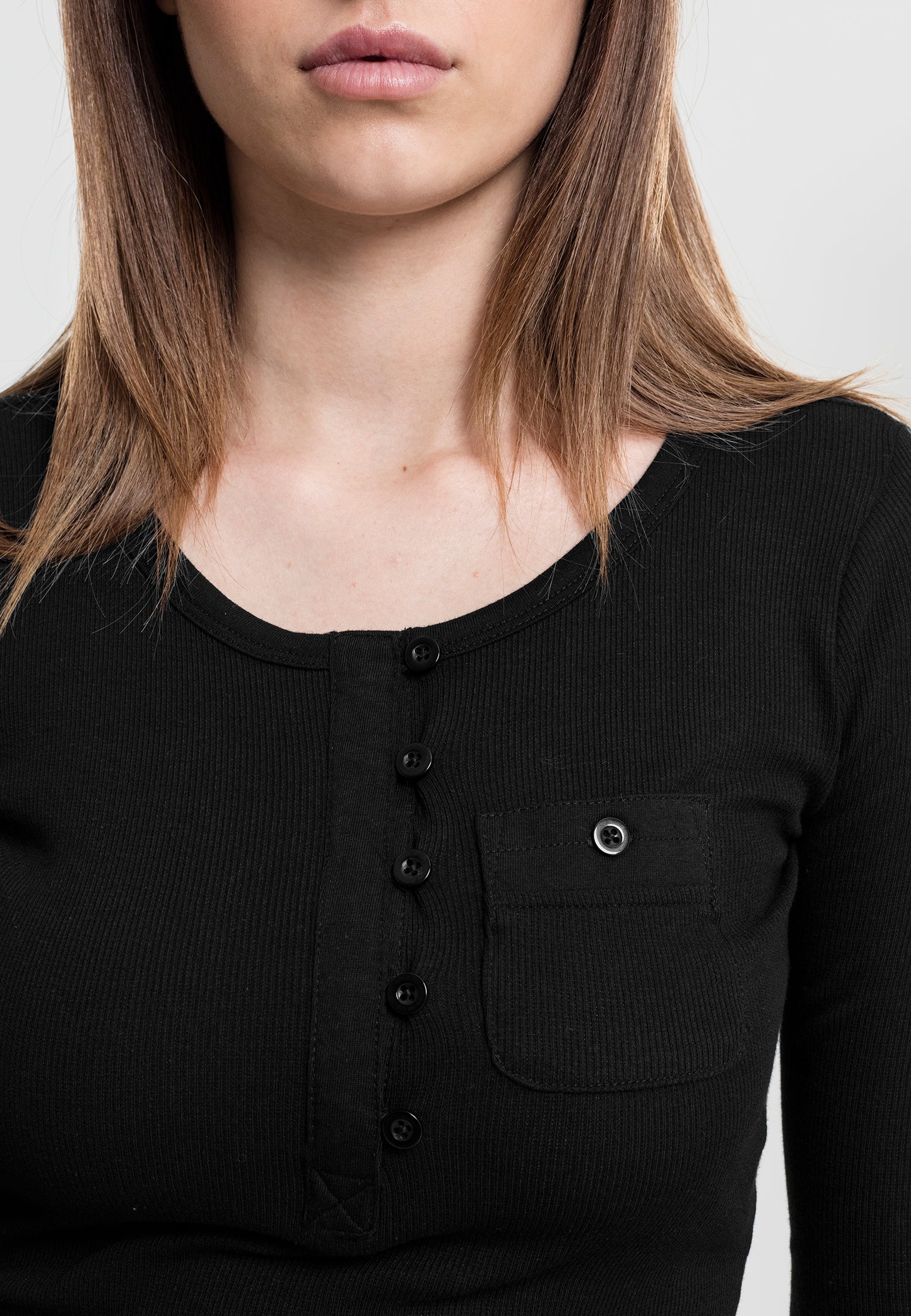 Kapesní tričko UC s dlouhým žebrem