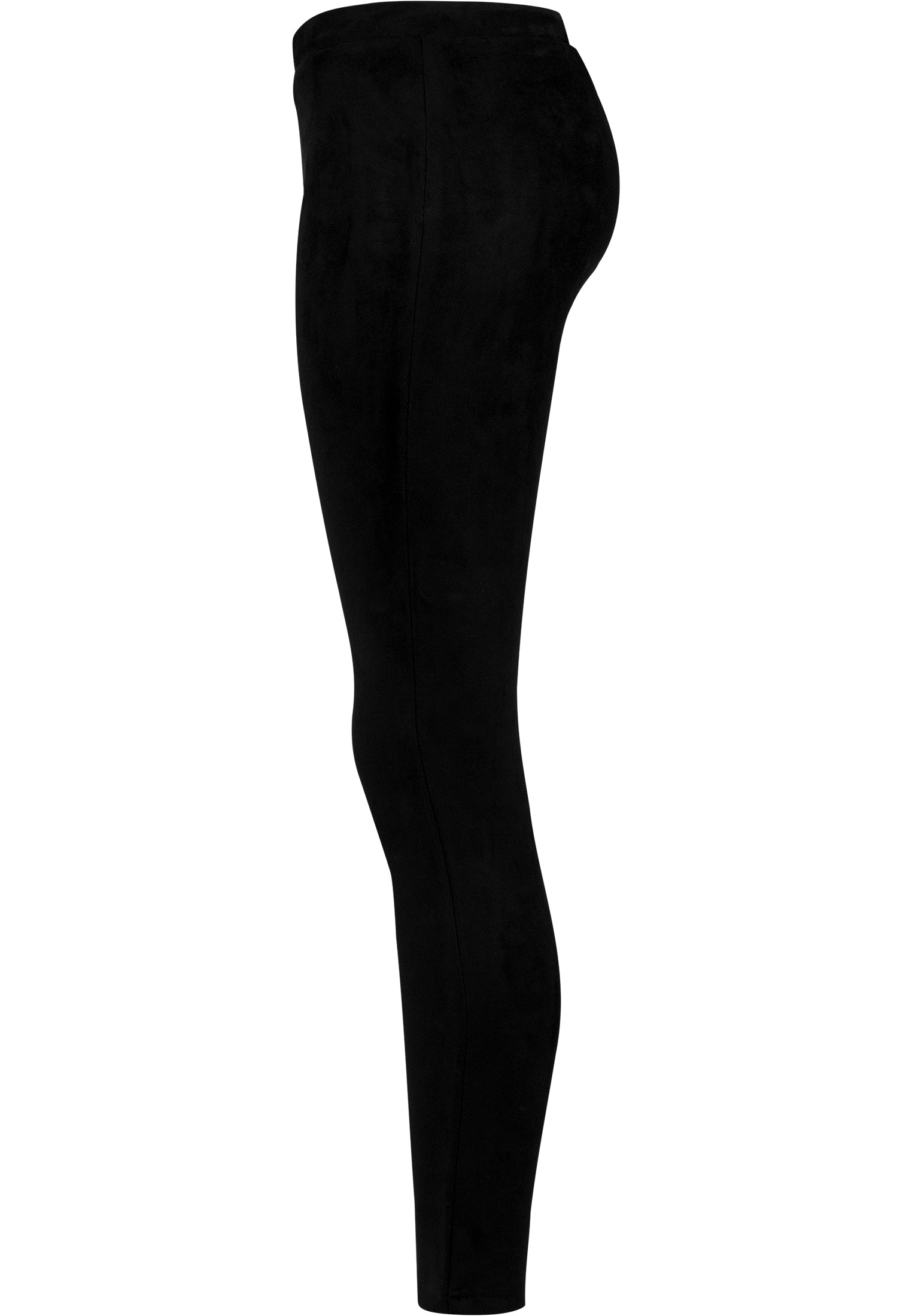 Leggings in finta pelle scamosciata da donna neri XS
