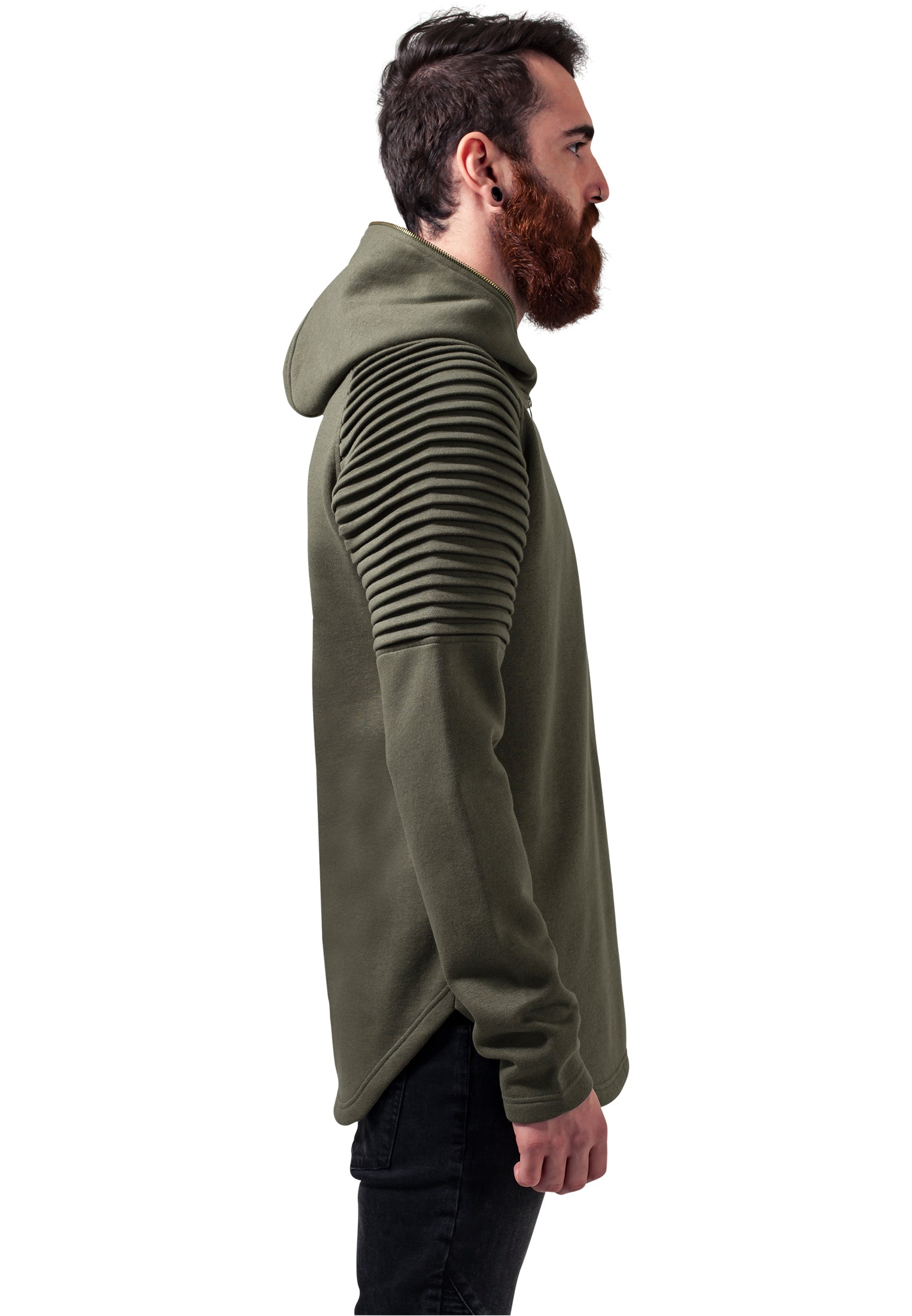 UC Pleat Sleeves Terry Hoody