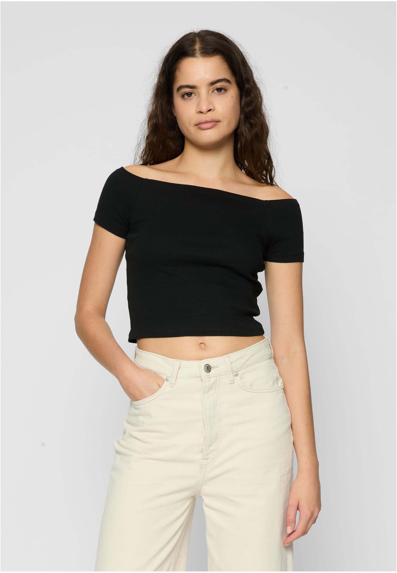 UC Off Shoulder Rib Tee 2-Pack