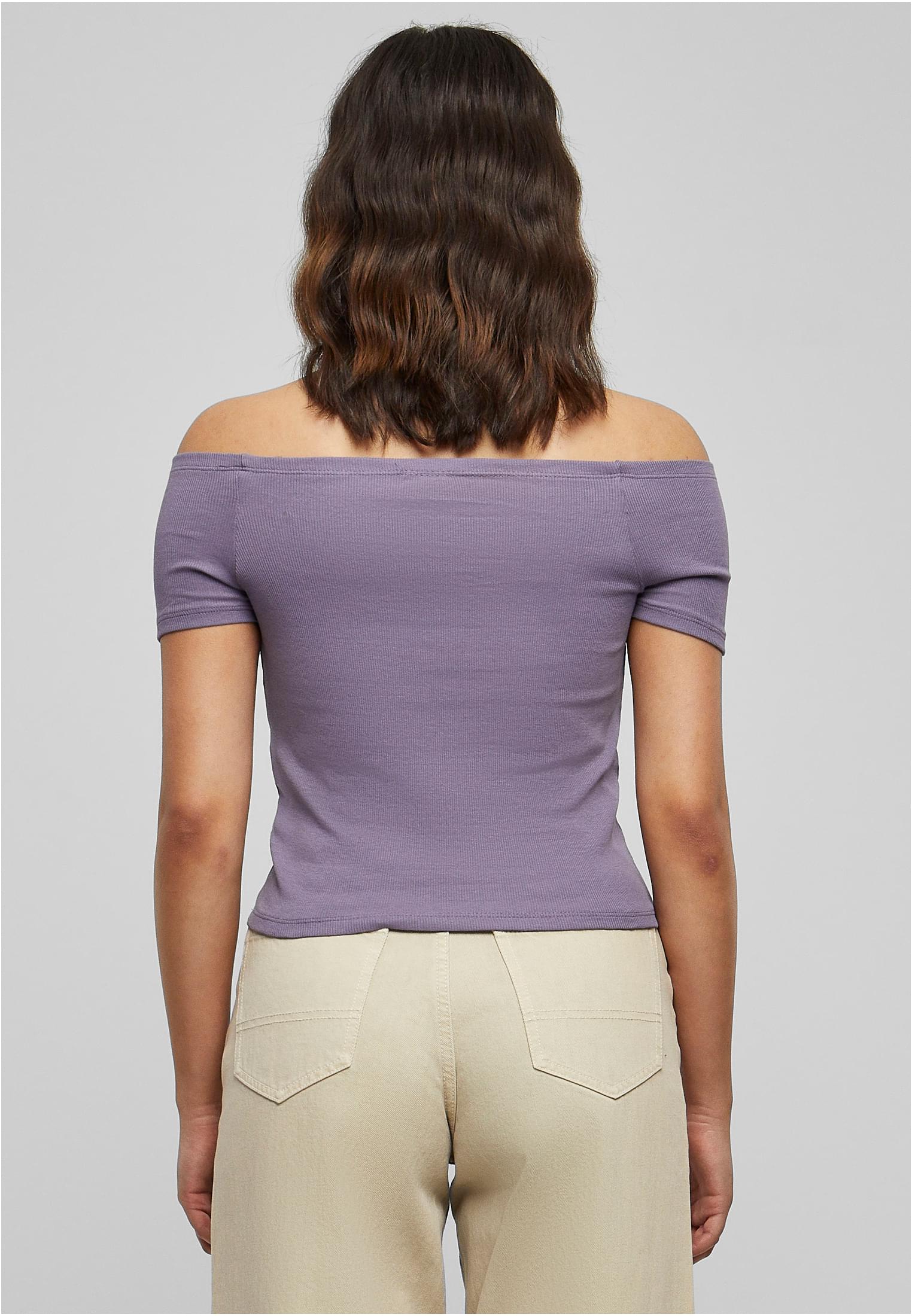 UC Off Shoulder Rib T-paita