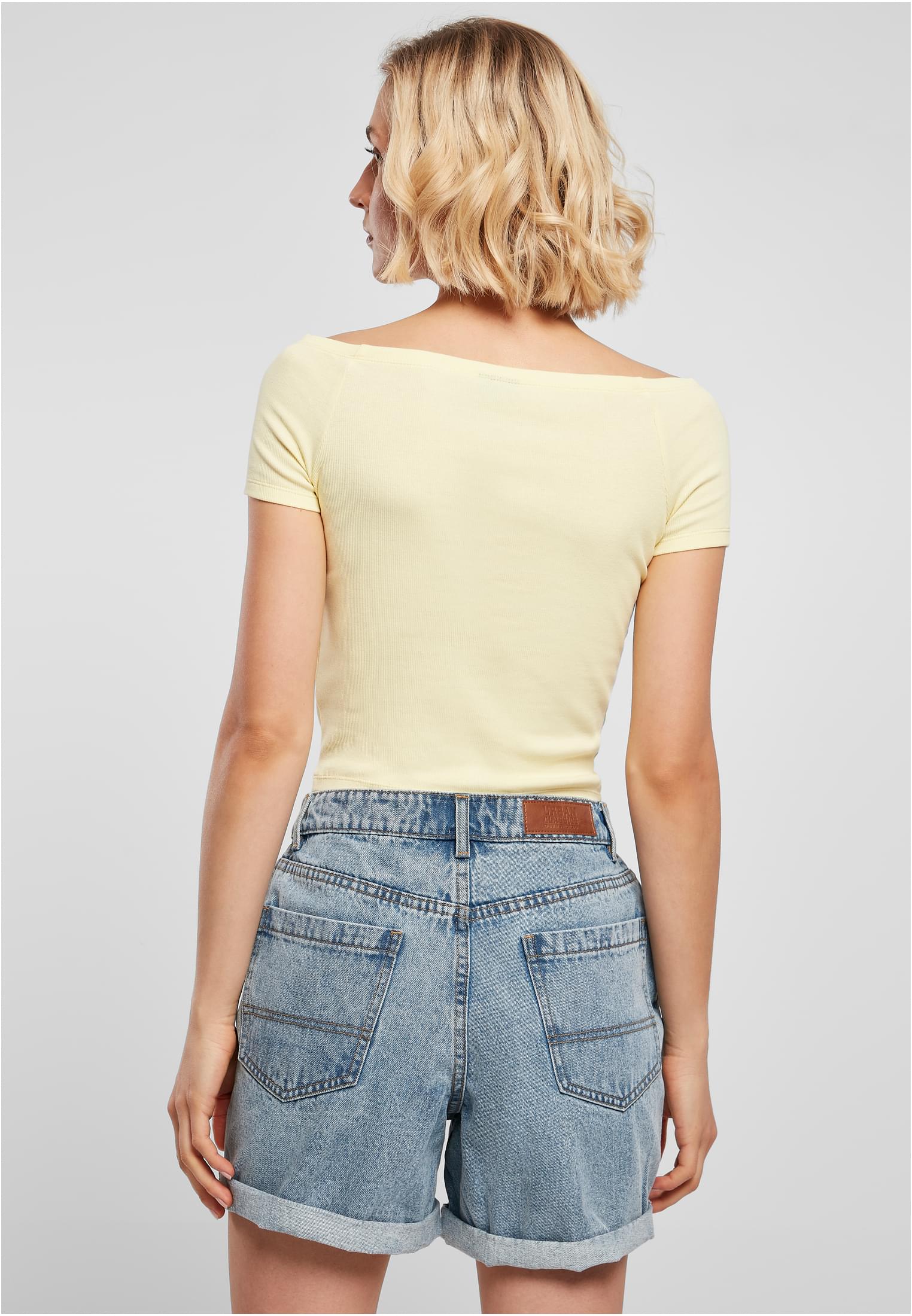 UC Off Shoulder Rib T-paita