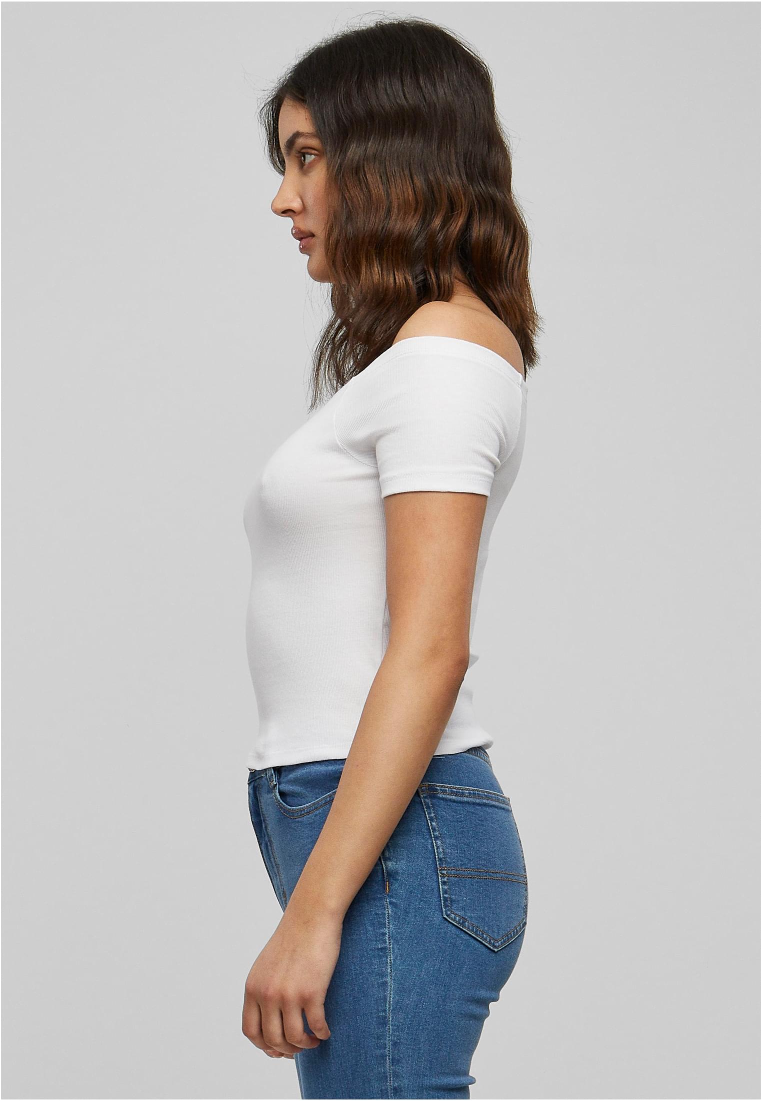 UC Off Shoulder Rib T-paita