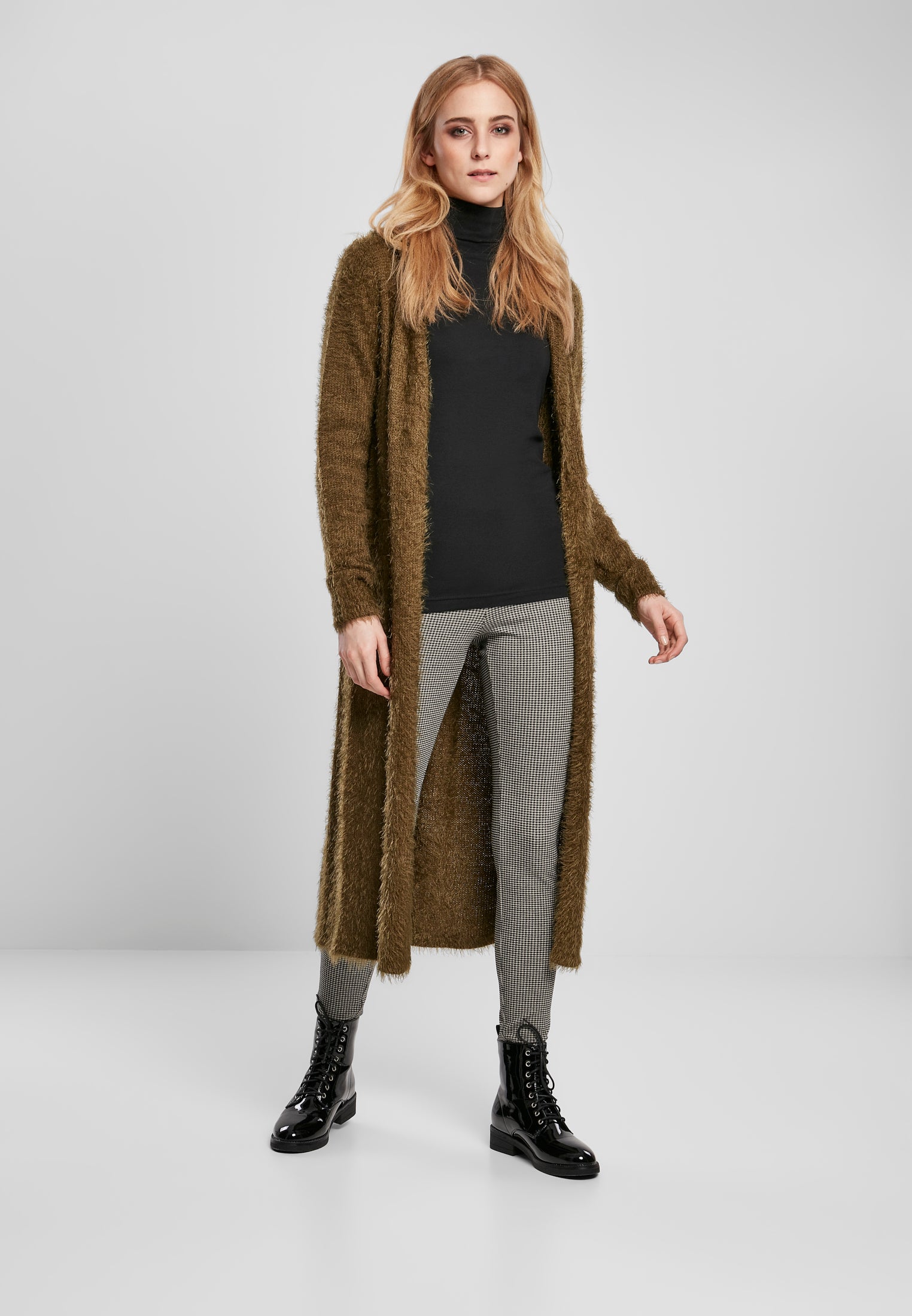 UC Hooded Feather Cardigan