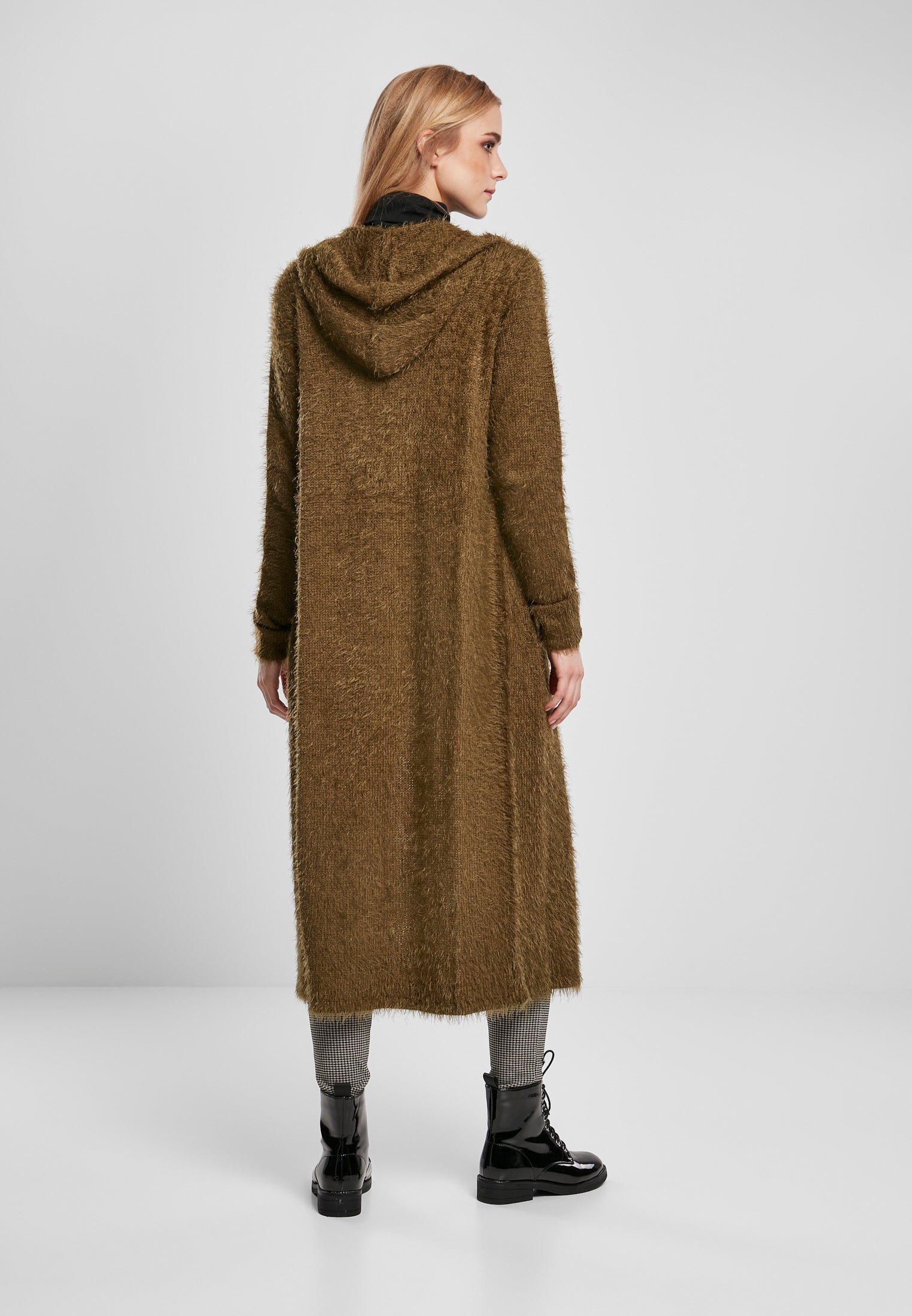 UC Hooded Feather Cardigan