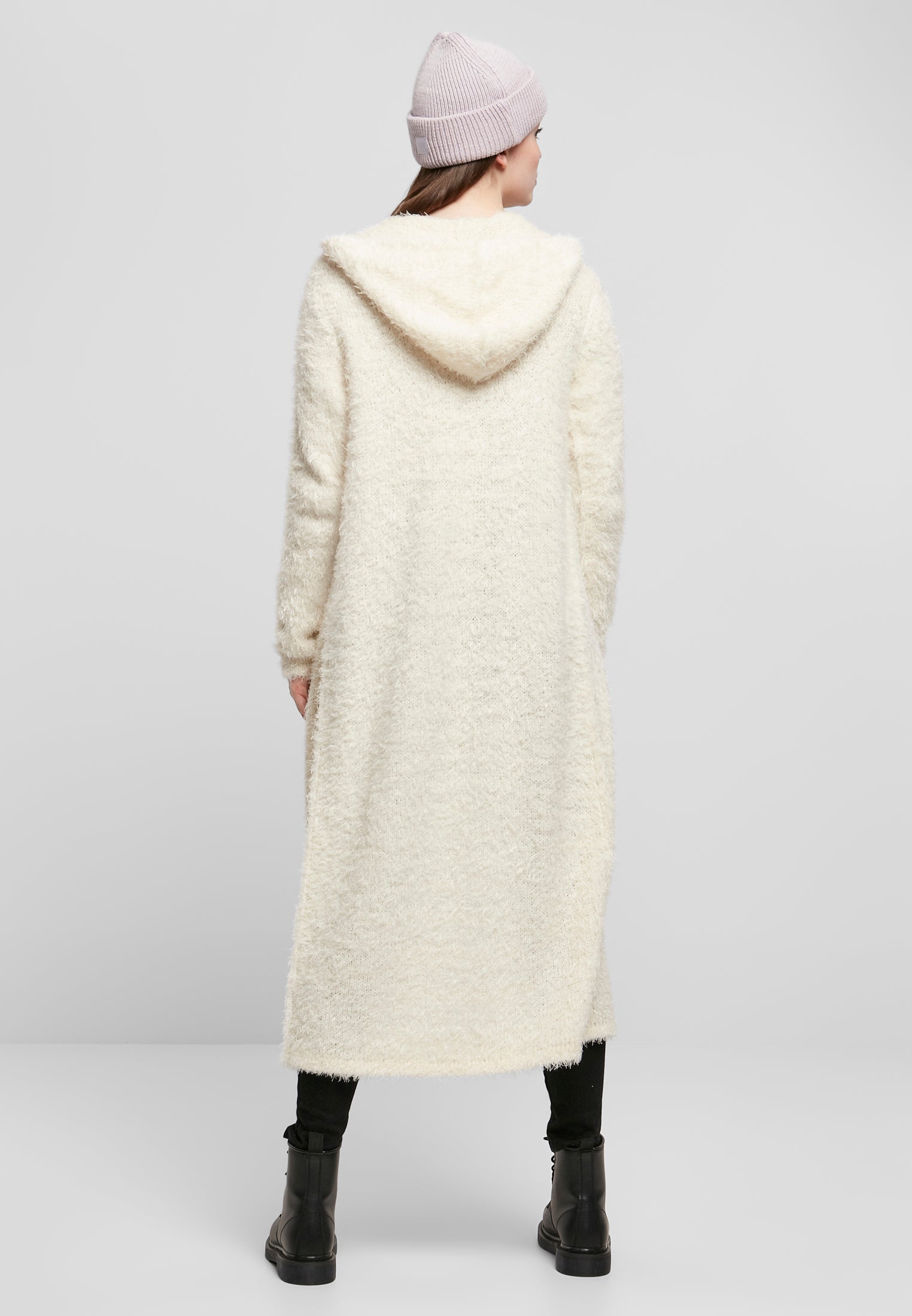 UC Hooded Feather Cardigan