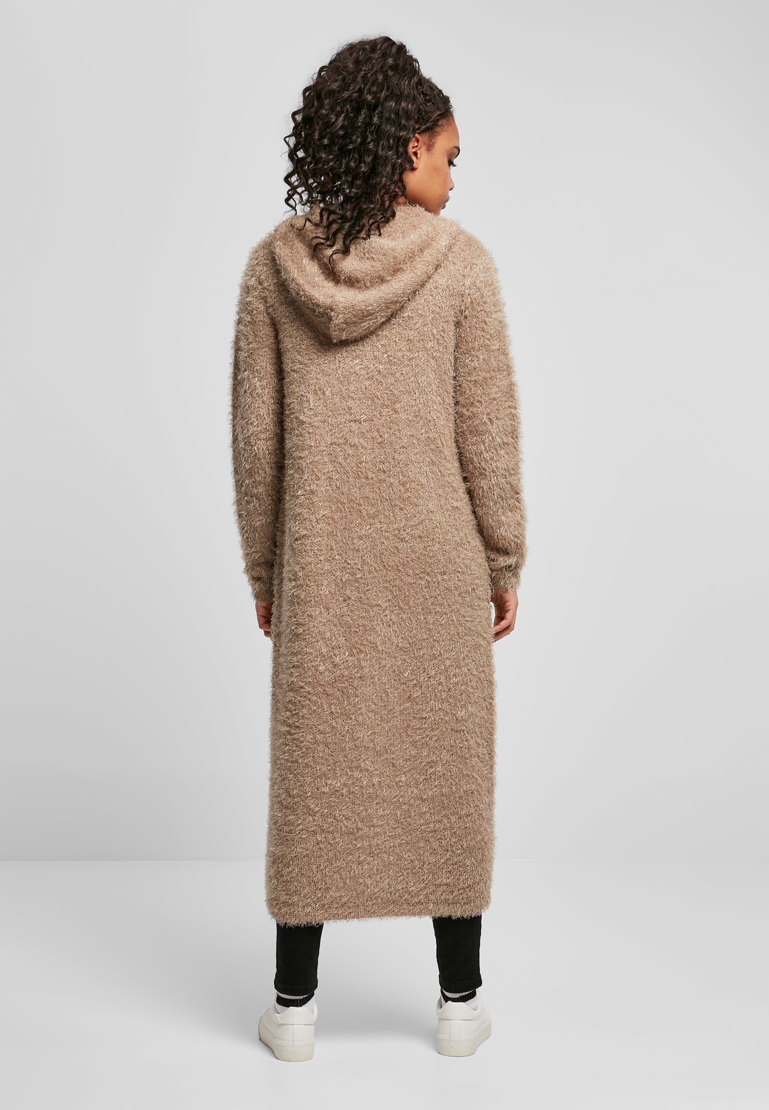 UC Hooded Feather Cardigan