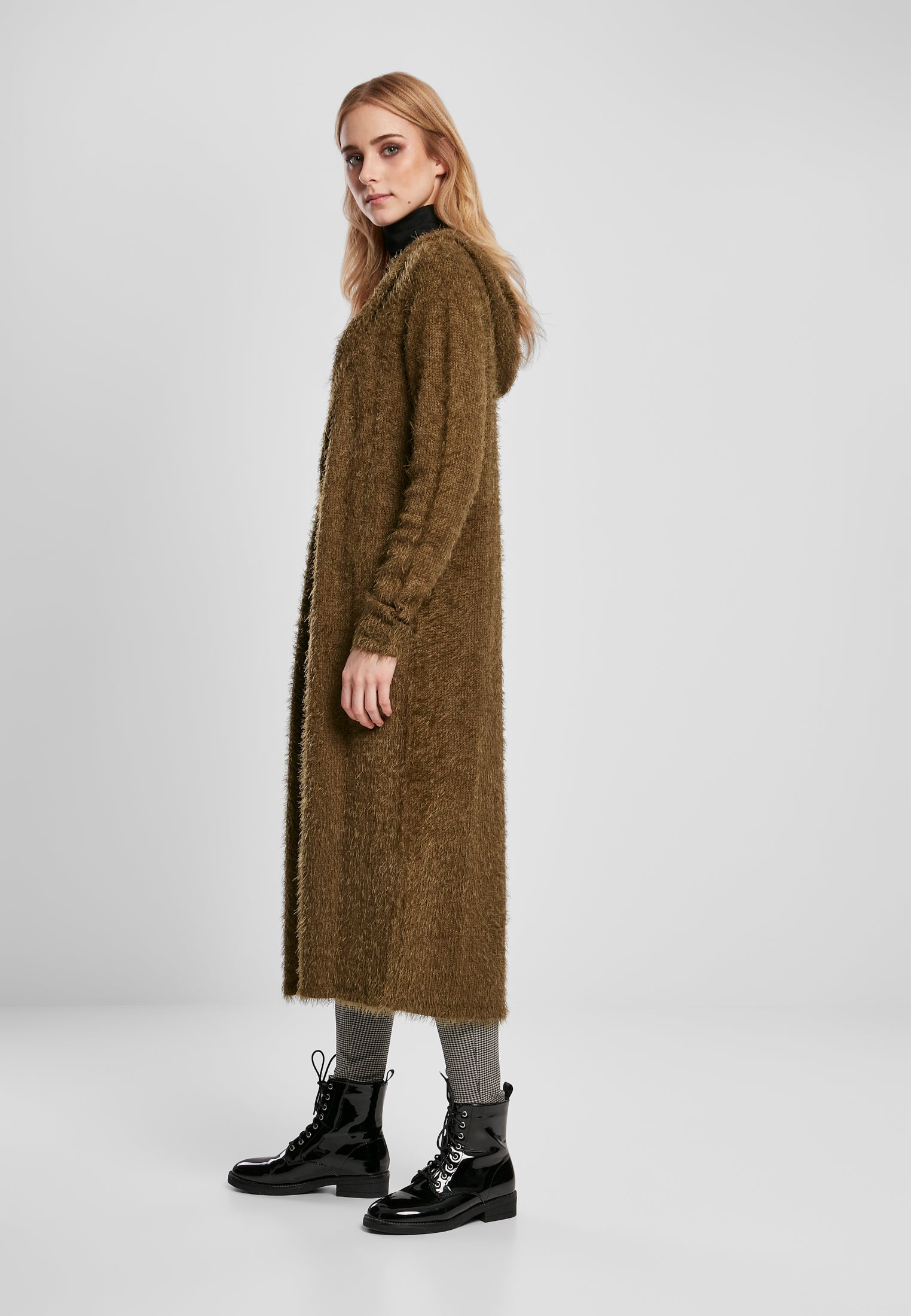 UC Hooded Feather Cardigan