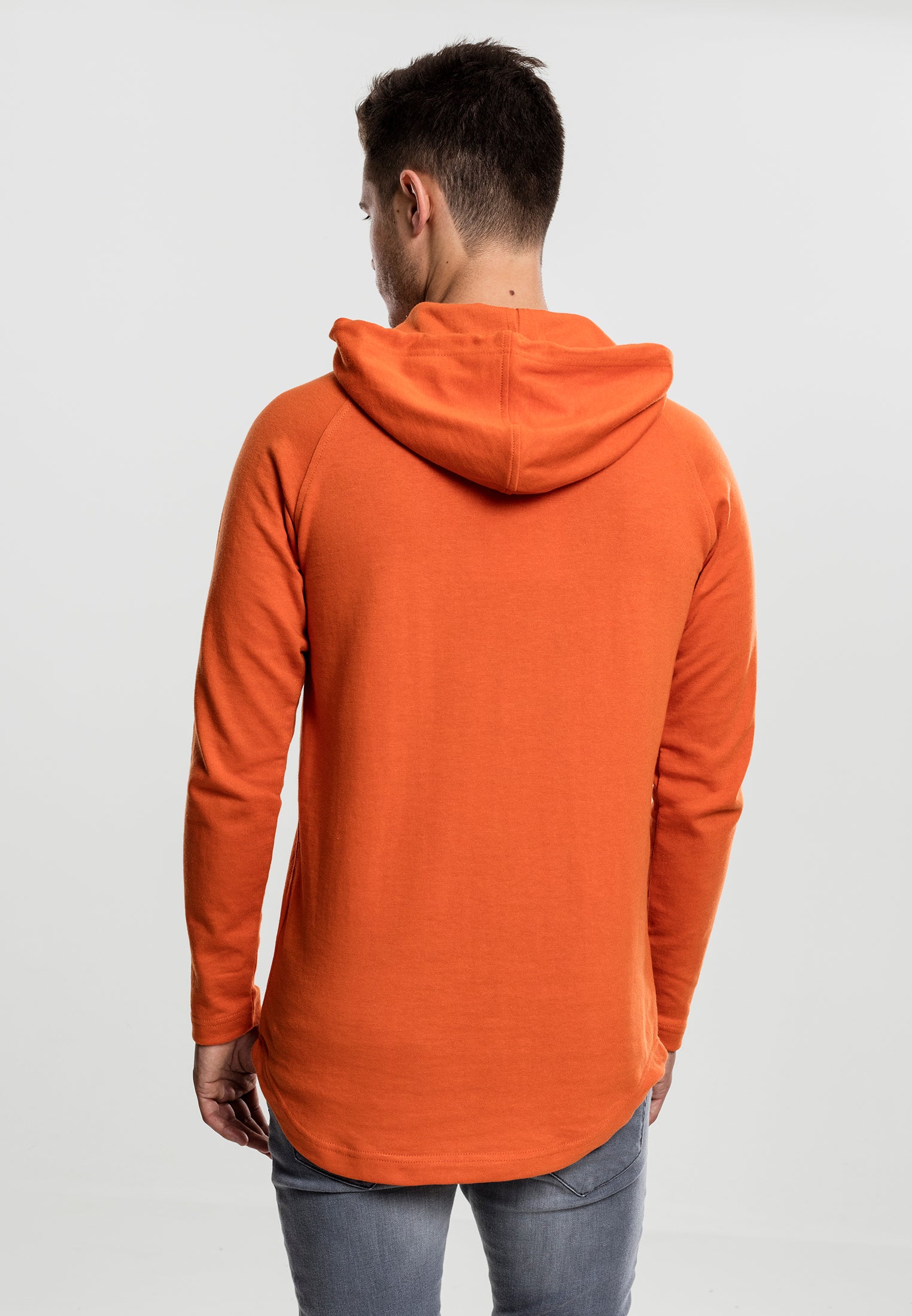 Sweat à capuche long en tissu éponge UC