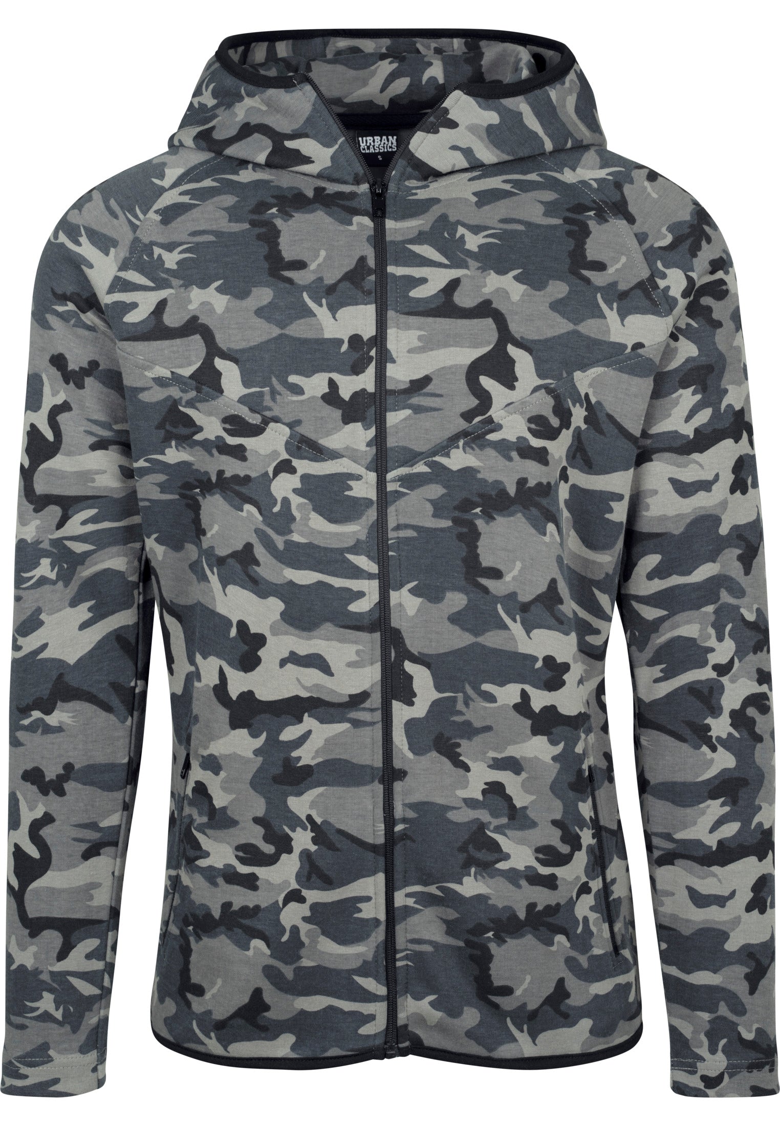 UC Interlock Camo vetoketjullinen takki