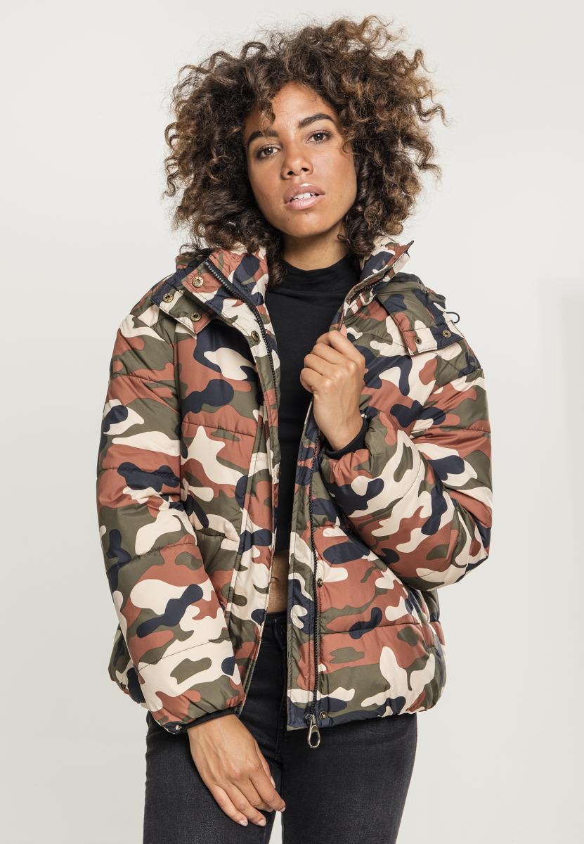 UC Boyfriend Camo Puffer Jacket