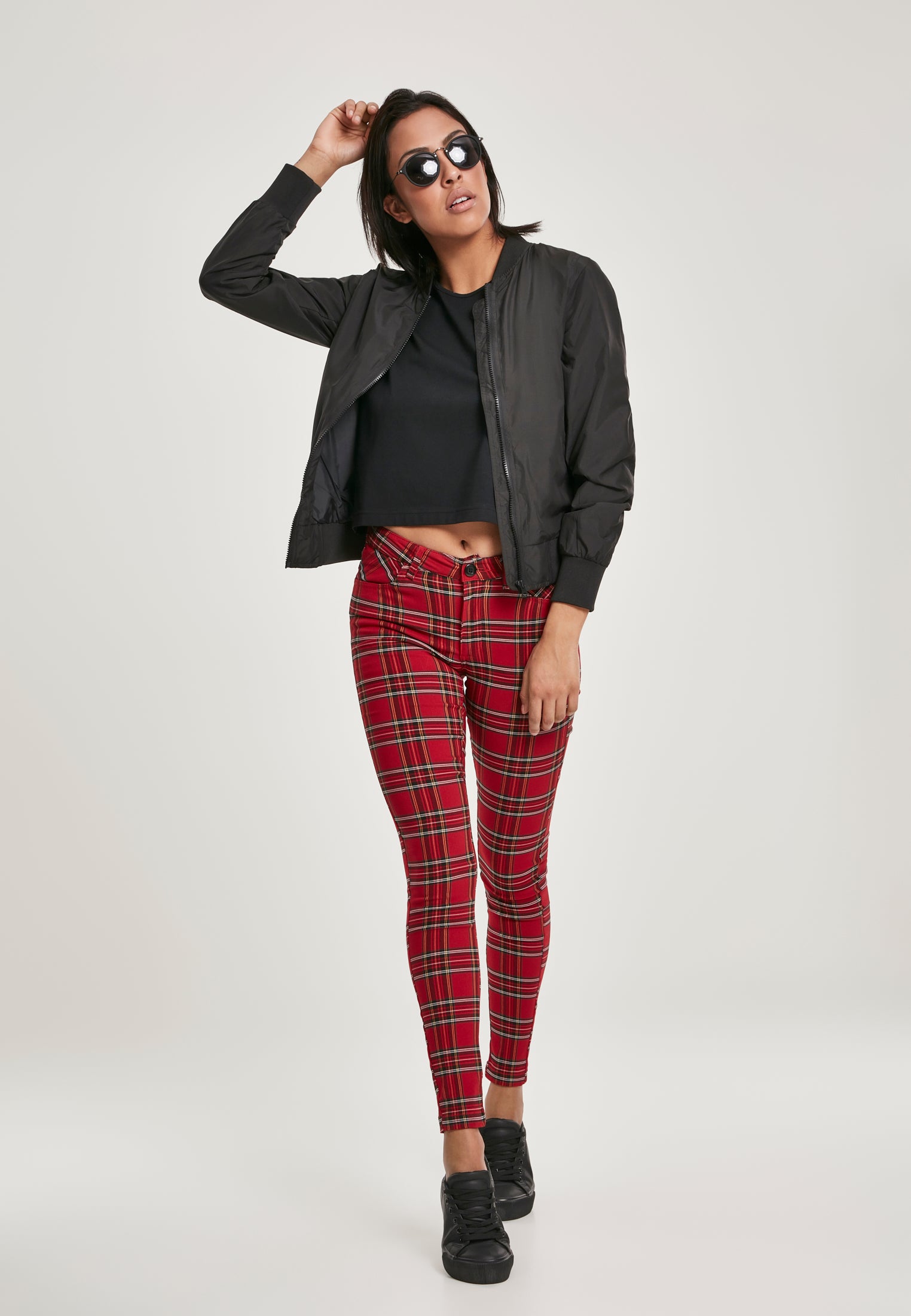 UC Skinny Tartan Pants