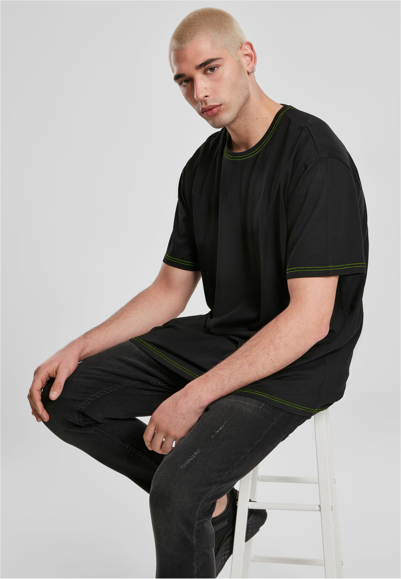 UC Heavy Oversized Contrast Stitch Tee