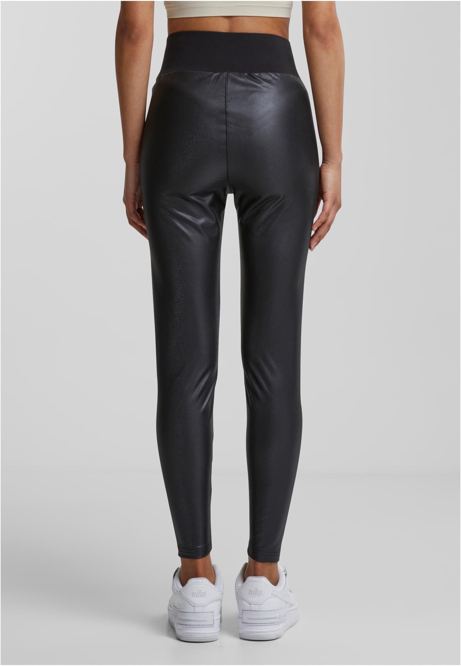 Leggings a vita alta in similpelle UC