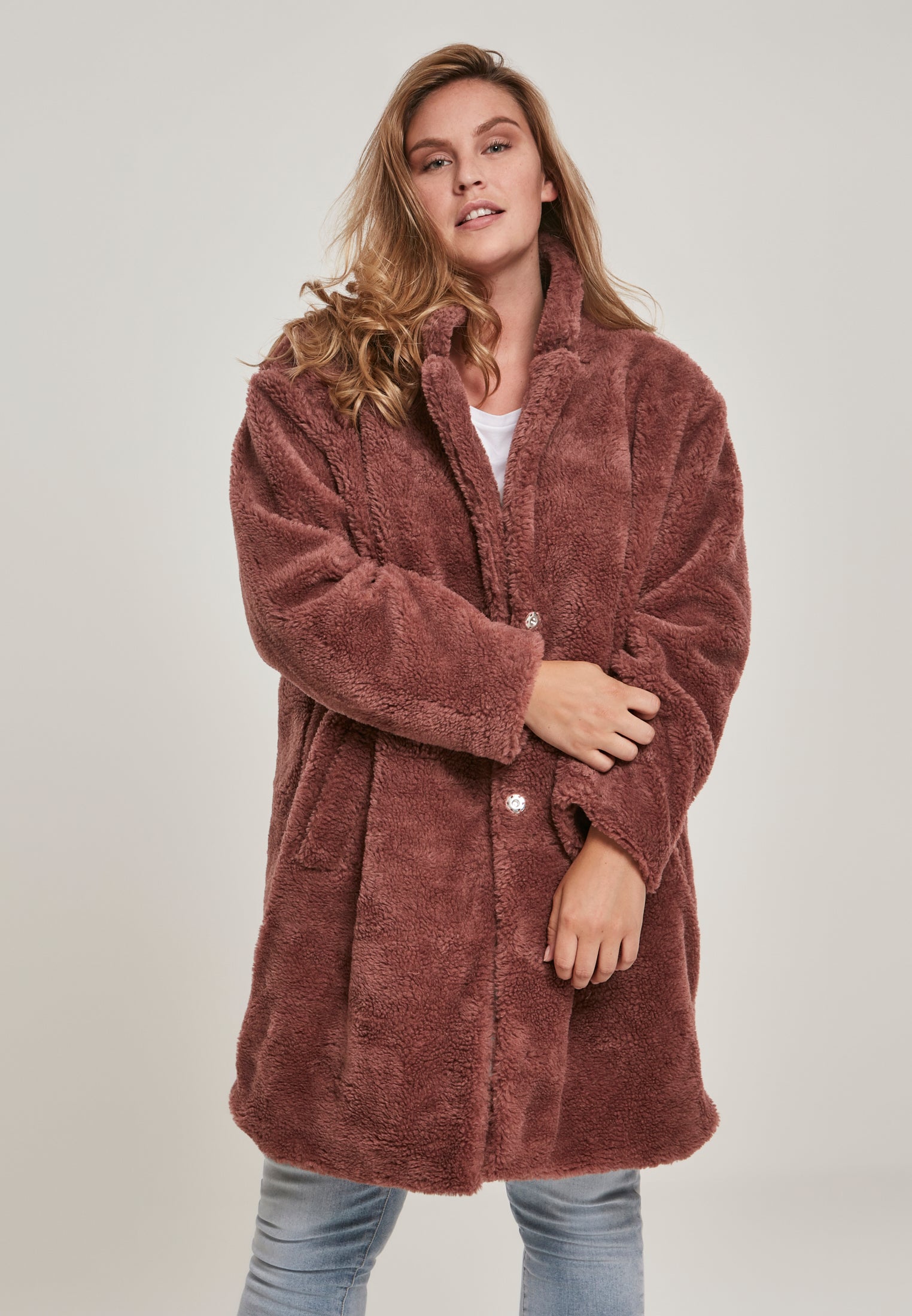 Cappotto oversize in sherpa UC